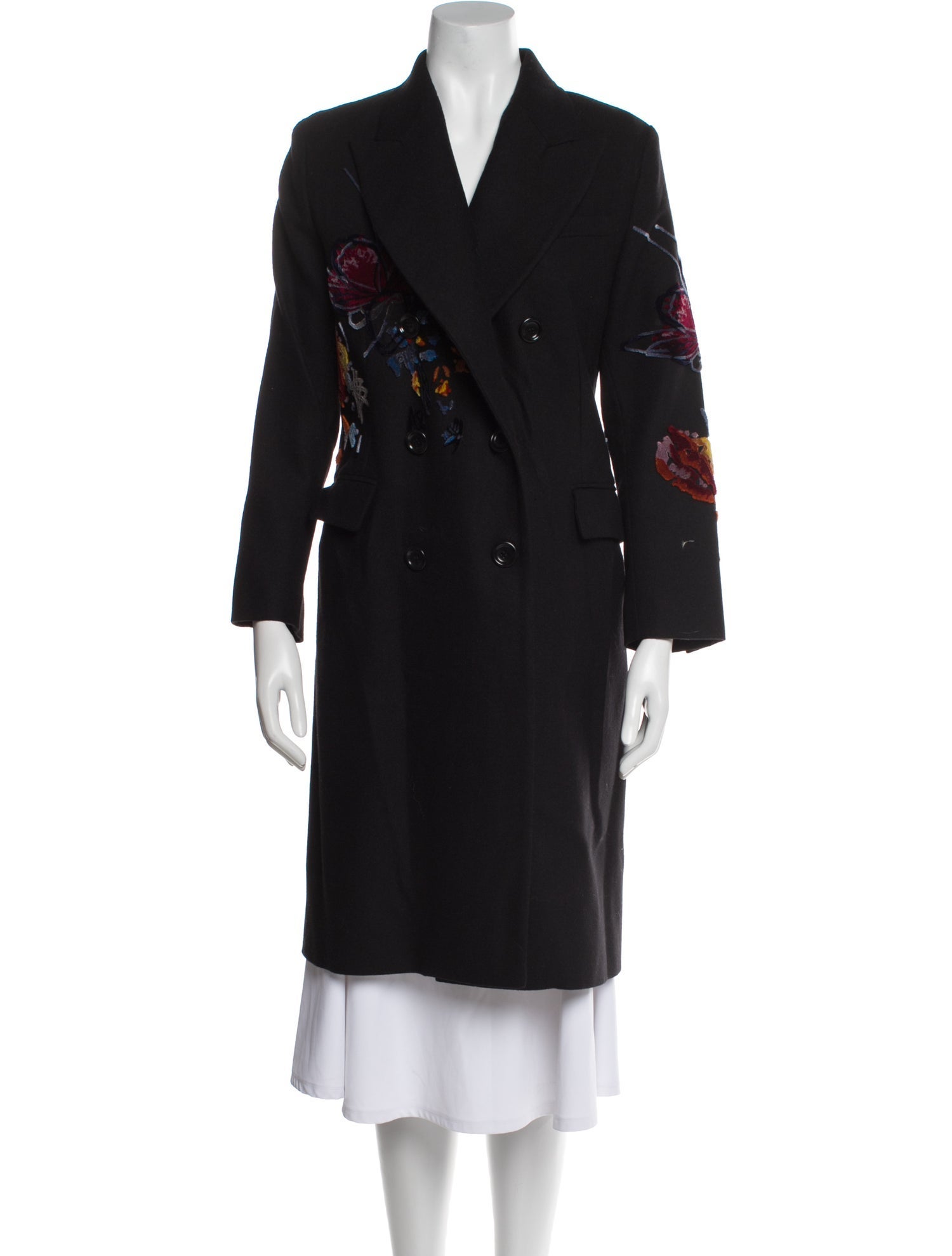 Ermanno Scervino Virgin Wool Trench Coat