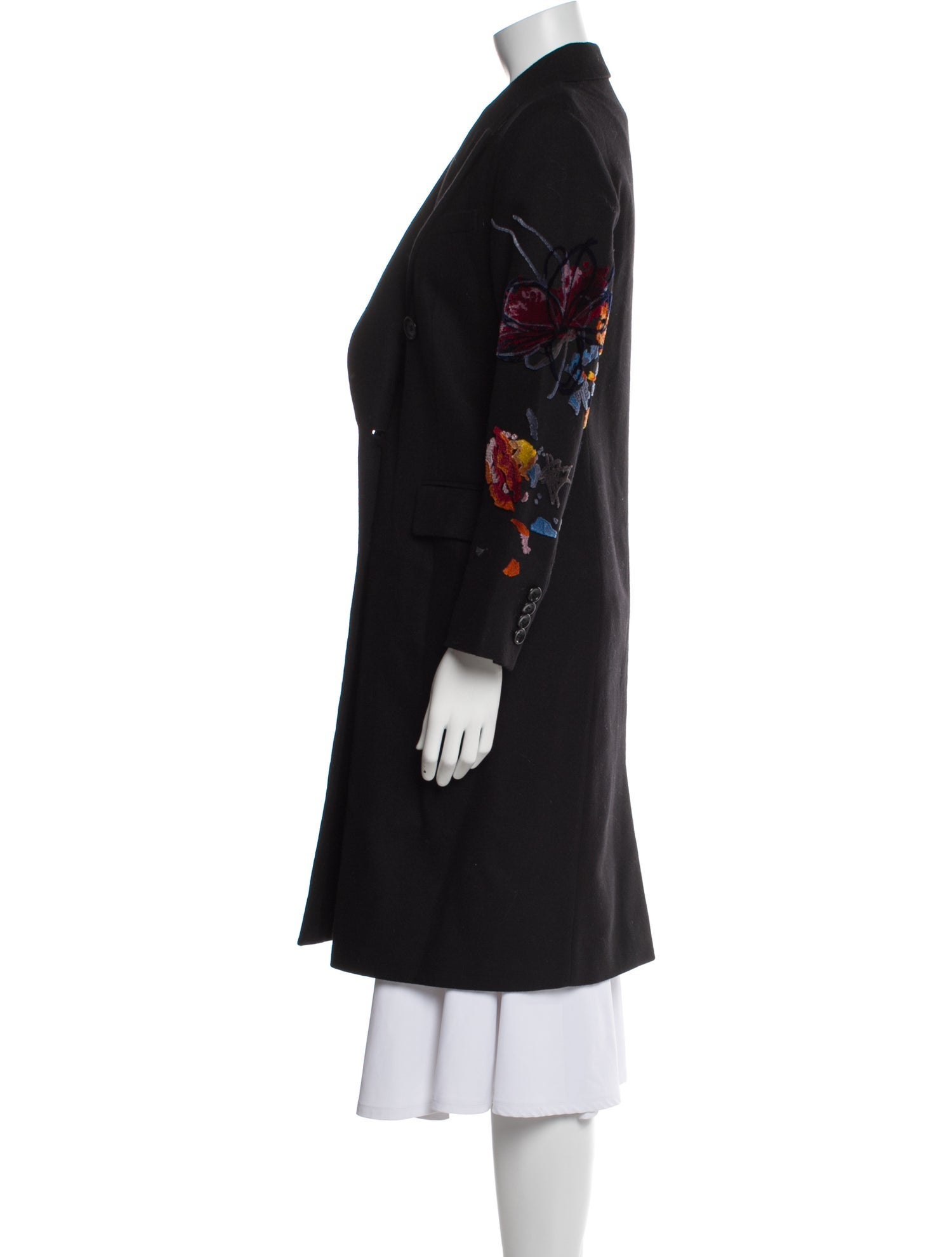 Ermanno Scervino Virgin Wool Trench Coat