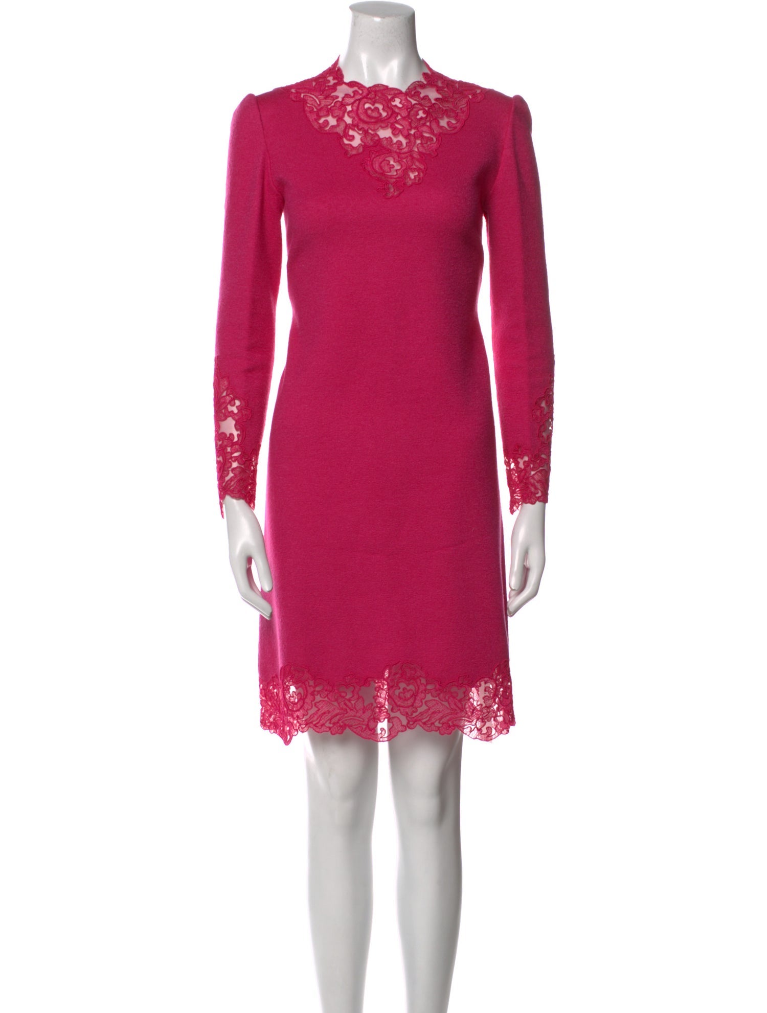 Ermanno Scervino Wool Knee-Length Dress