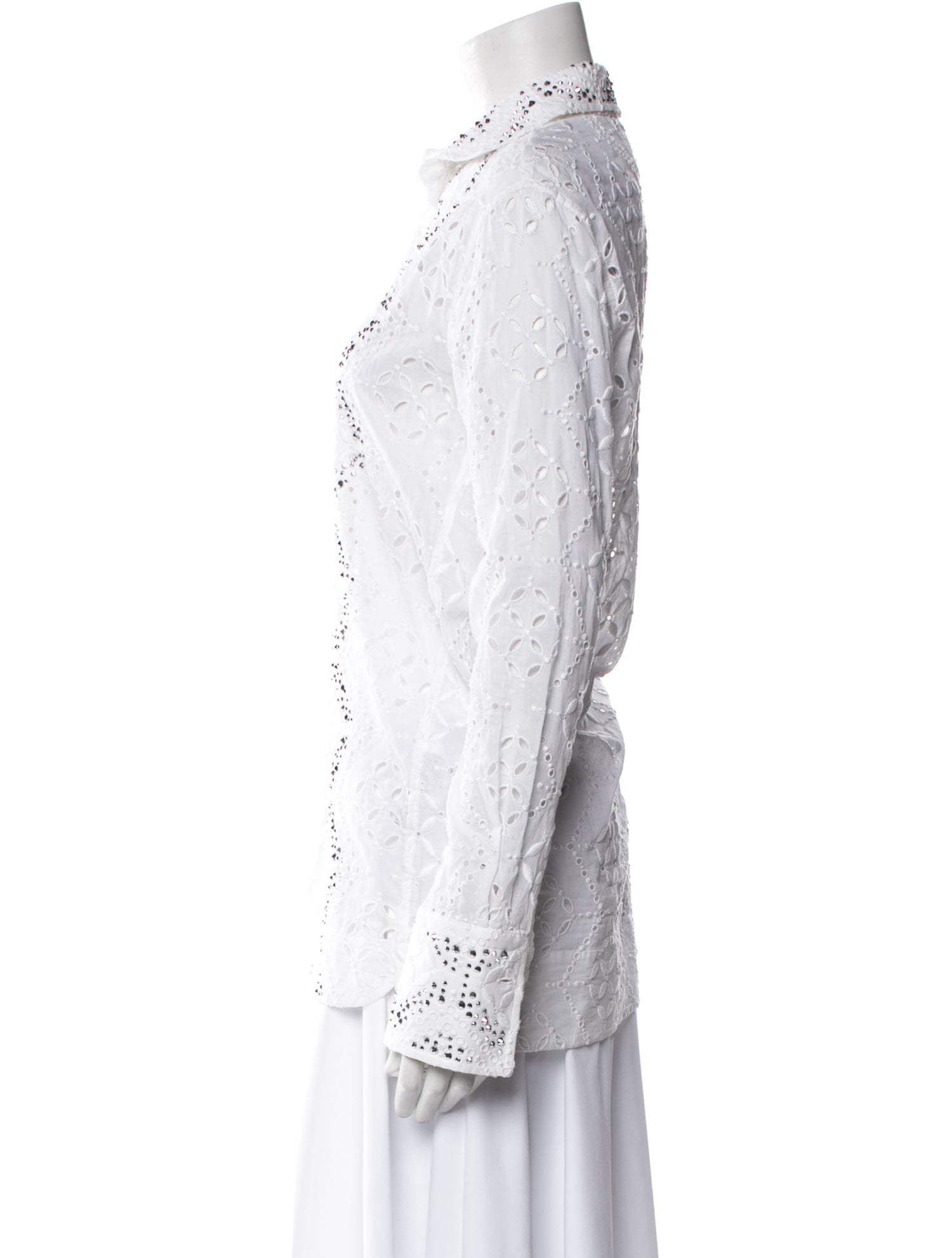 Ermanno Scervino Long Sleeve Button-Up Top
