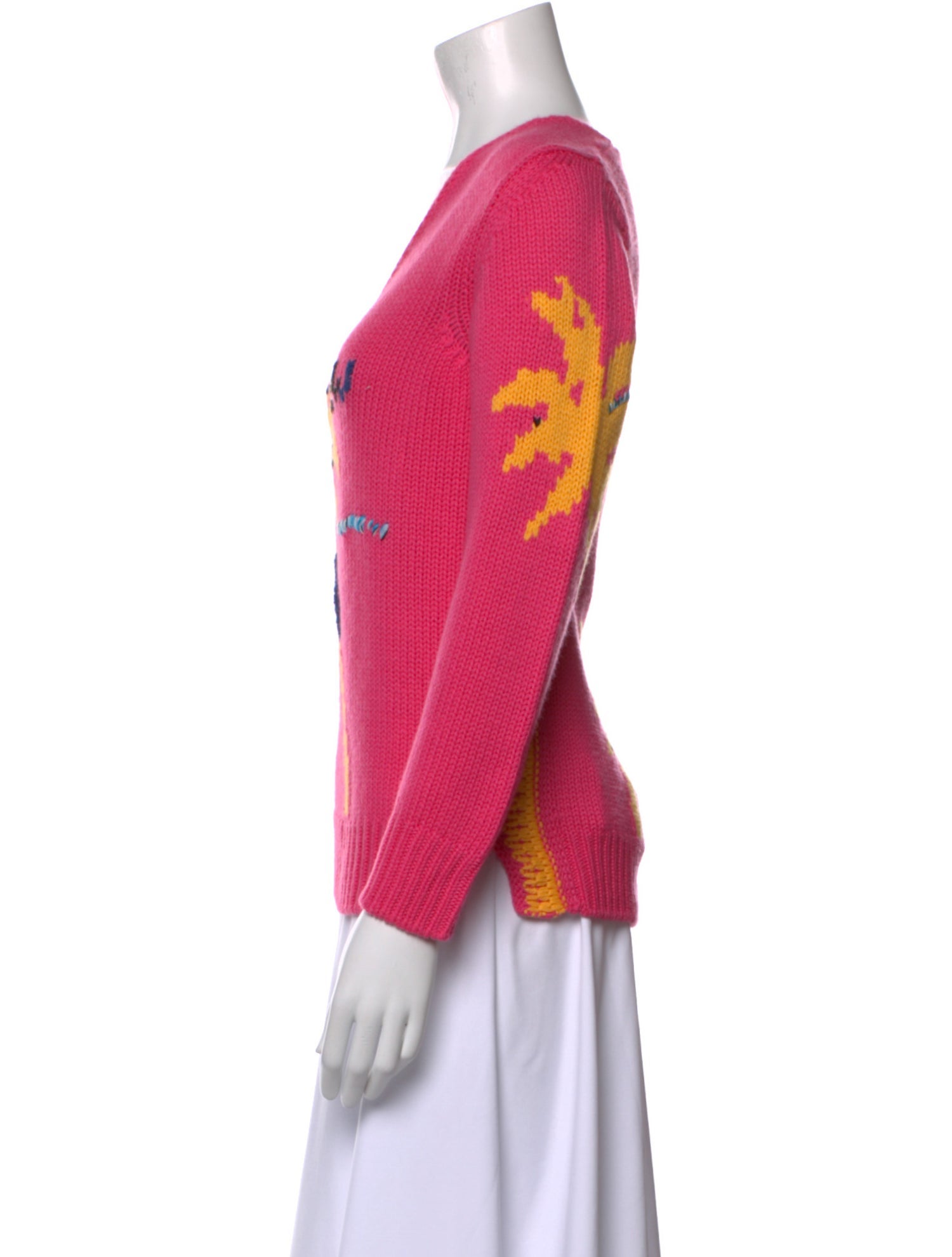 Ermanno Scervino Cashmere Printed Sweater