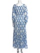 Ermanno Scervino Printed Long Dress