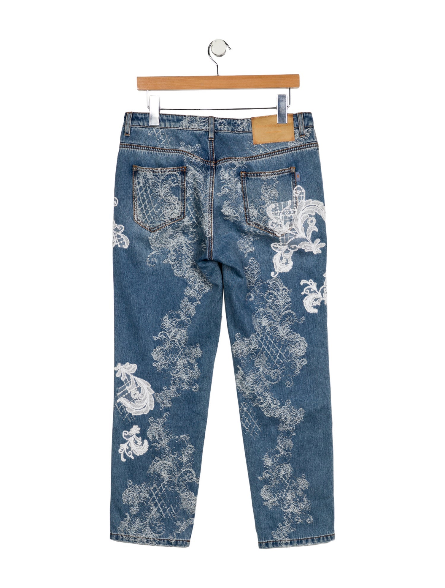 Ermanno Scervino Mid-Rise Straight Leg Jeans