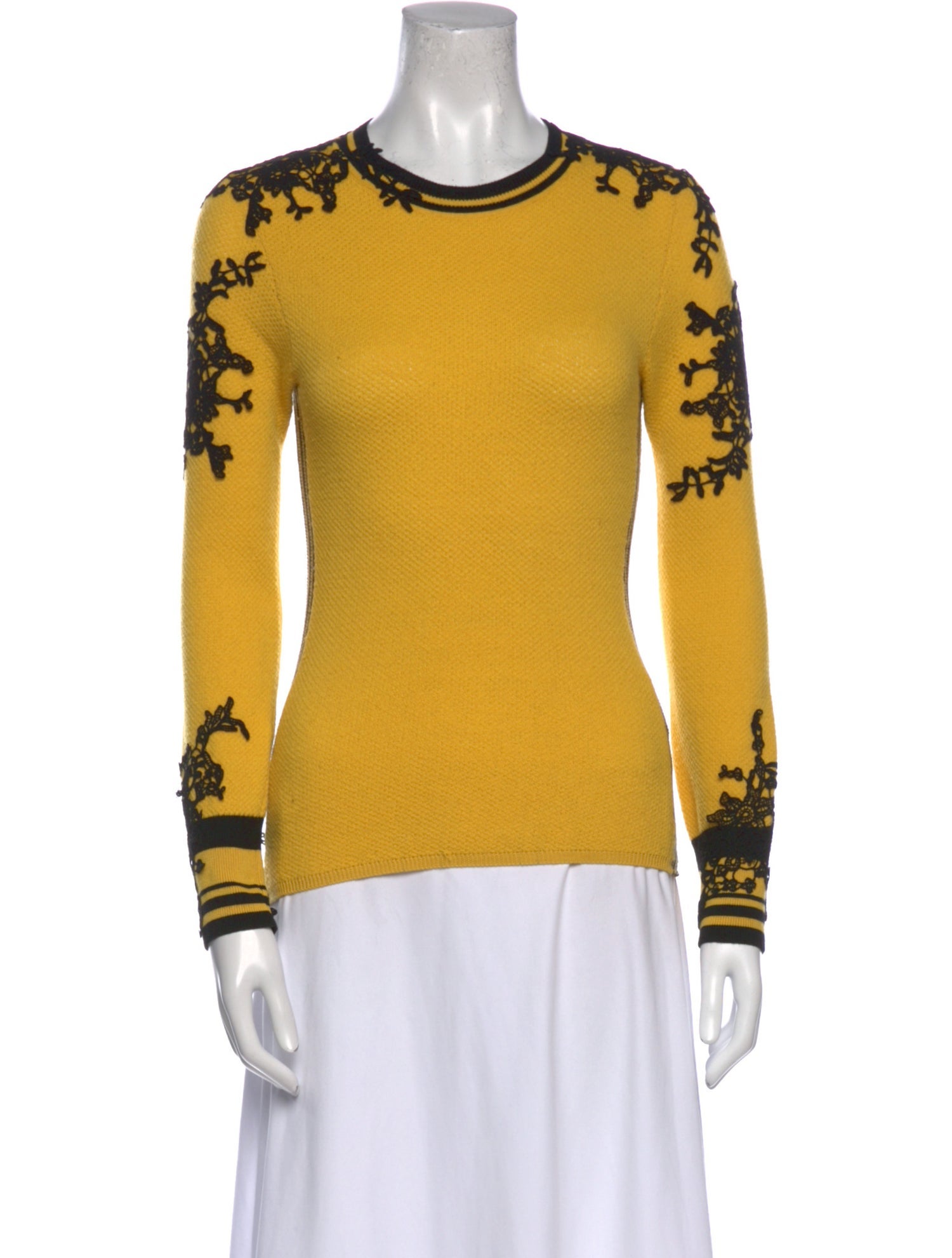 Ermanno Scervino Virgin Wool Printed Sweater