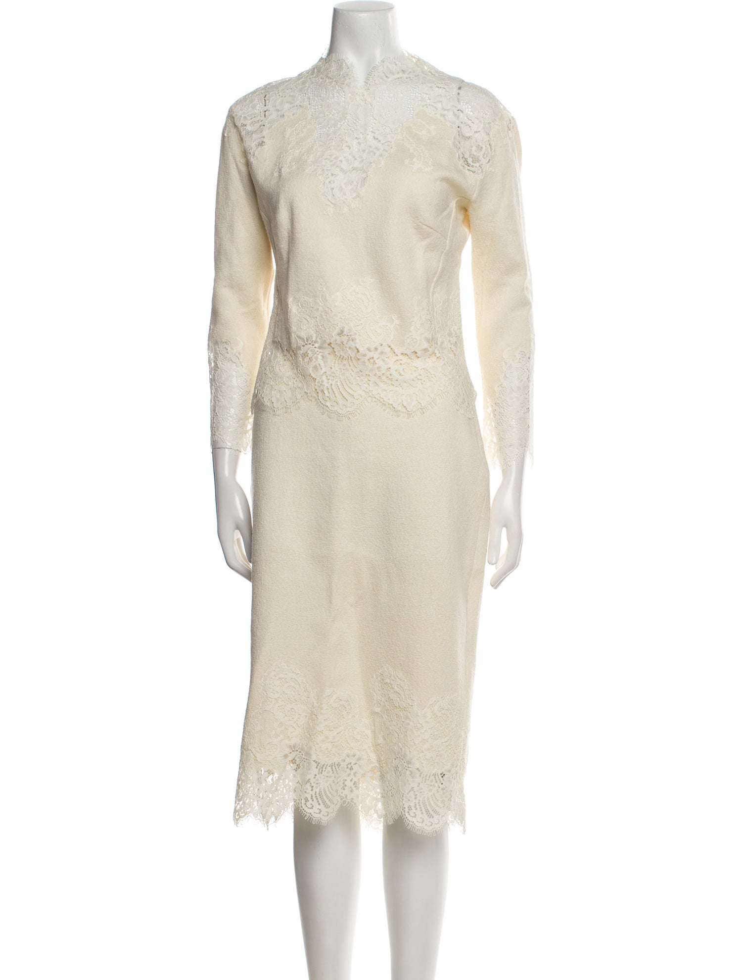 Ermanno Scervino Wool Dress Set