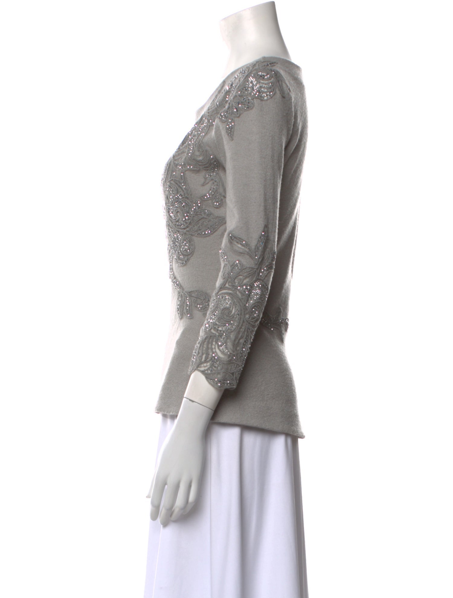 Ermanno Scervino Wool Scoop Neck Sweater