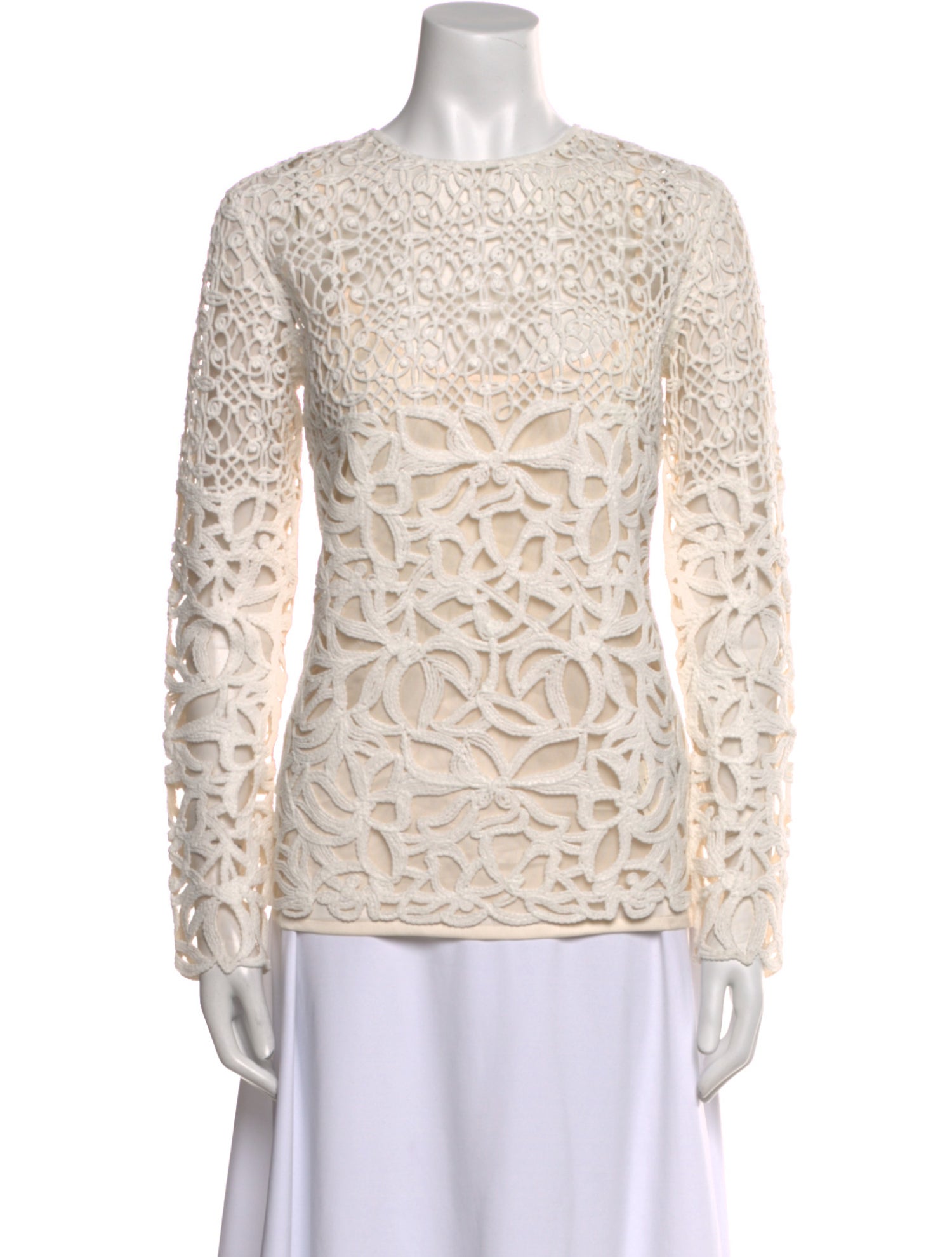 Ermanno Scervino Printed Bateau Neckline Blouse