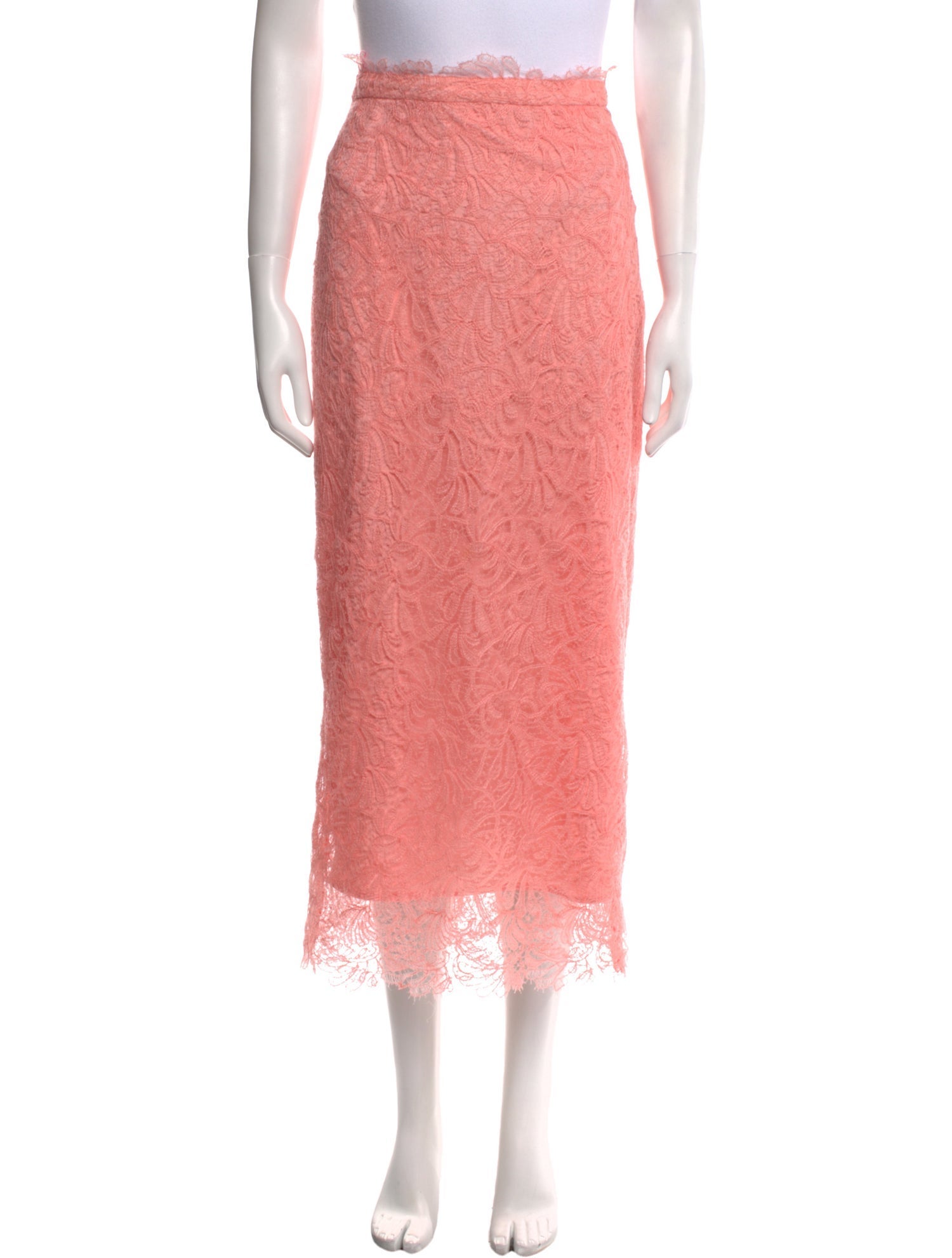 Ermanno Scervino Silk Midi Length Skirt