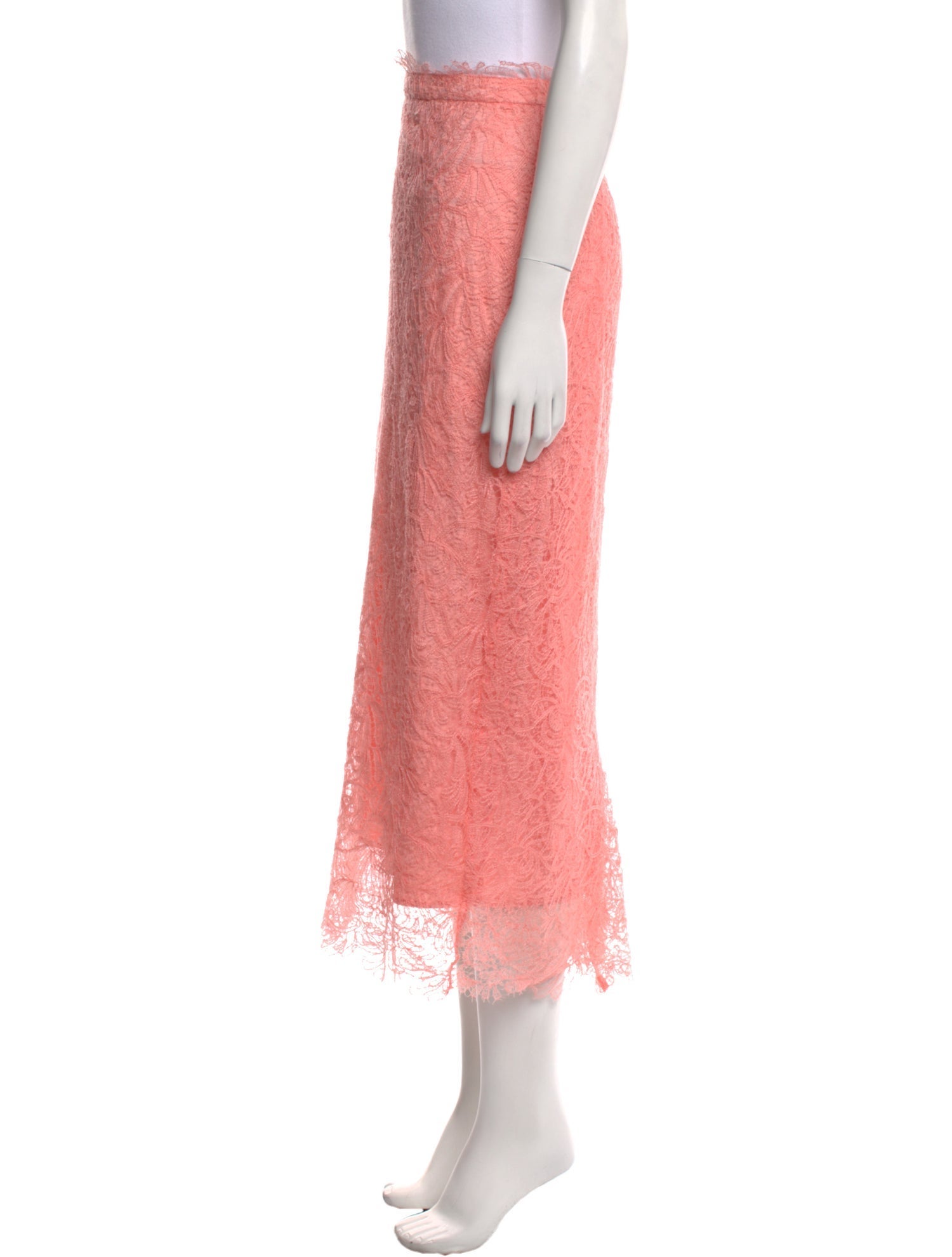 Ermanno Scervino Silk Midi Length Skirt