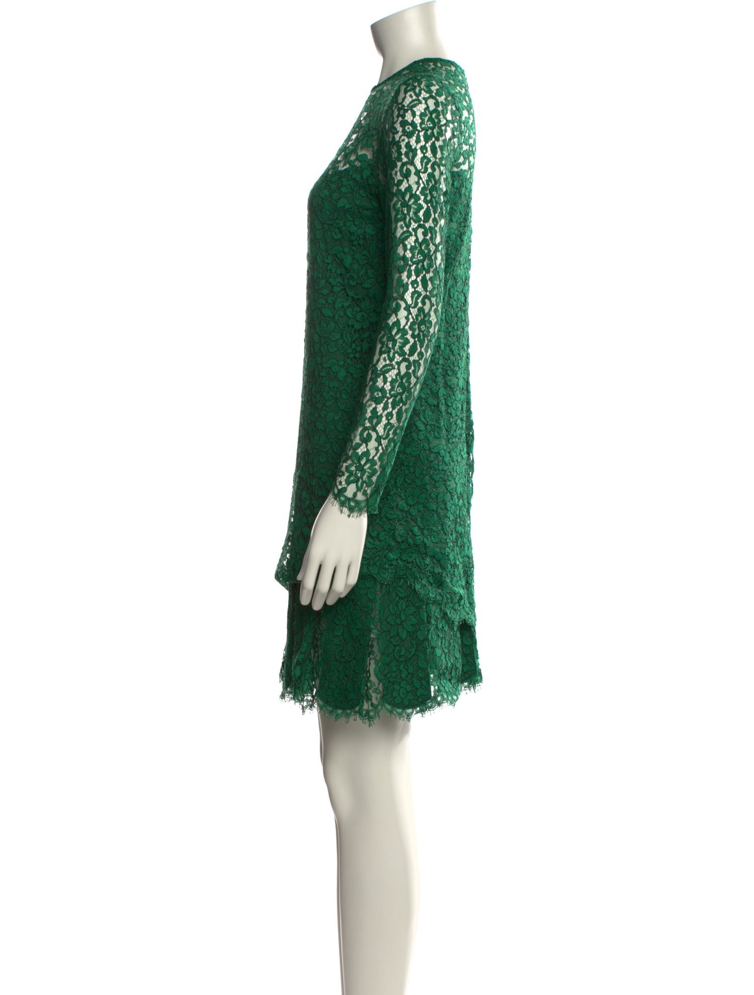 Ermanno Scervino Lace Pattern Mini Dress