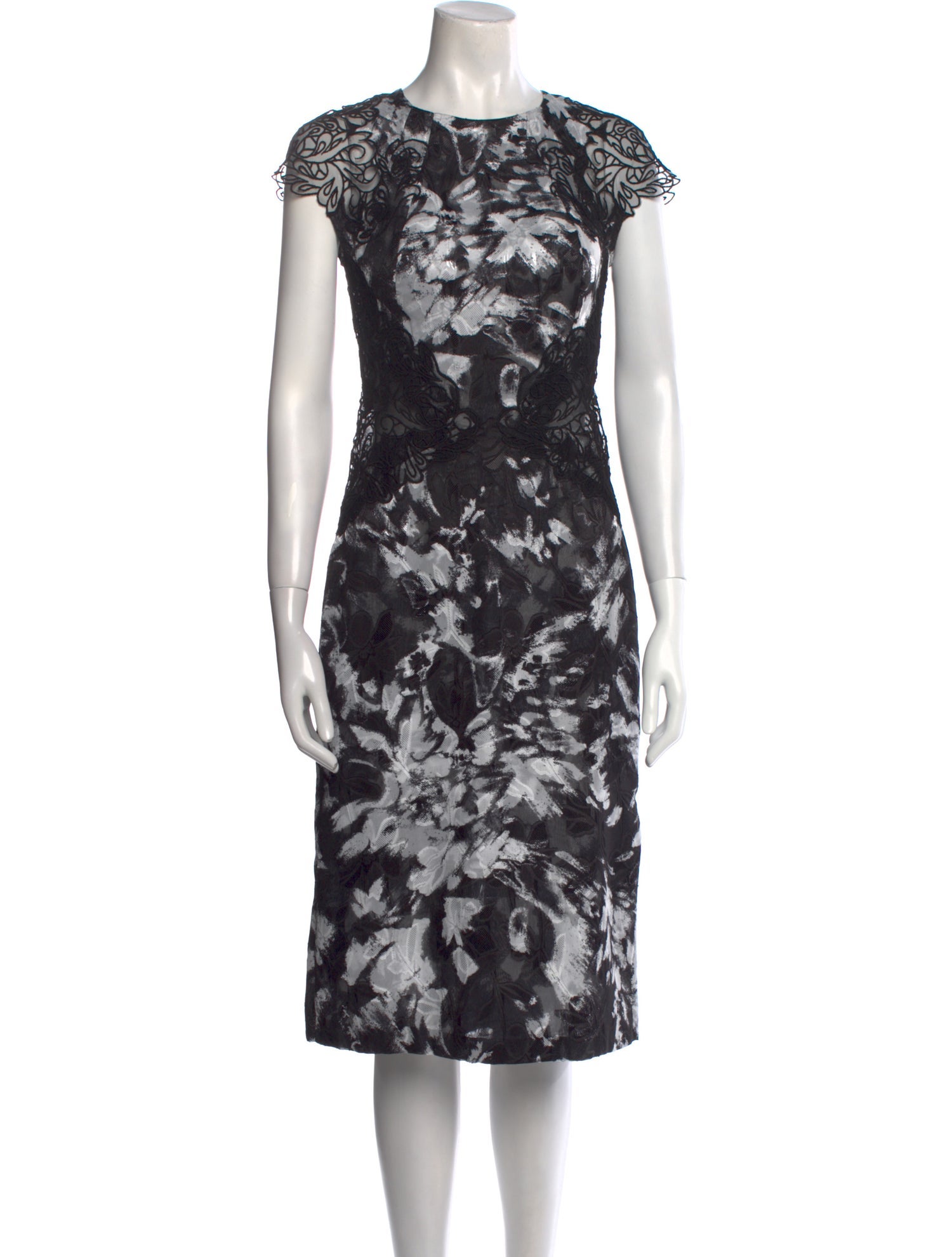Ermanno Scervino Floral Print Midi Length Dress
