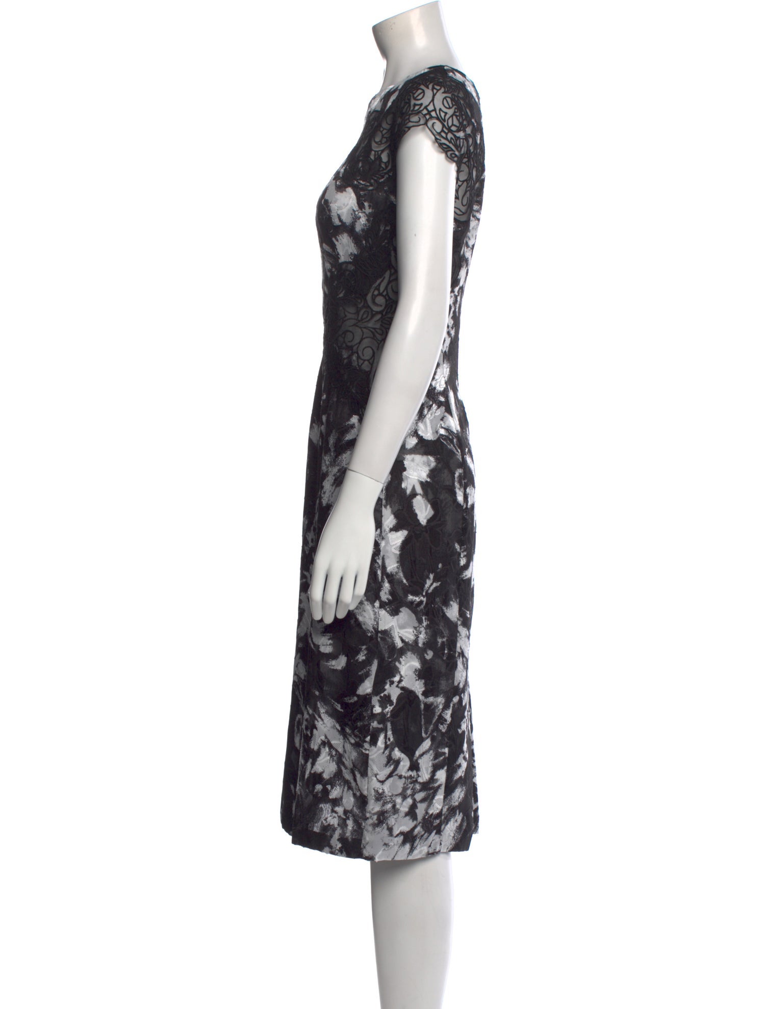 Ermanno Scervino Floral Print Midi Length Dress