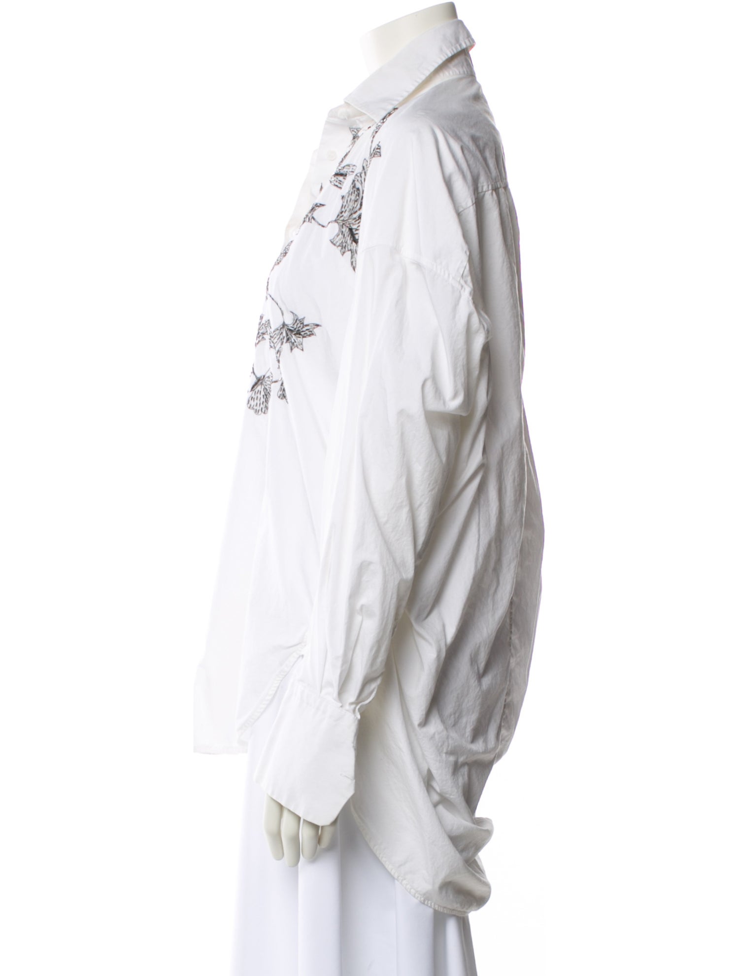 Ermanno Scervino Long Sleeve Button-Up Top