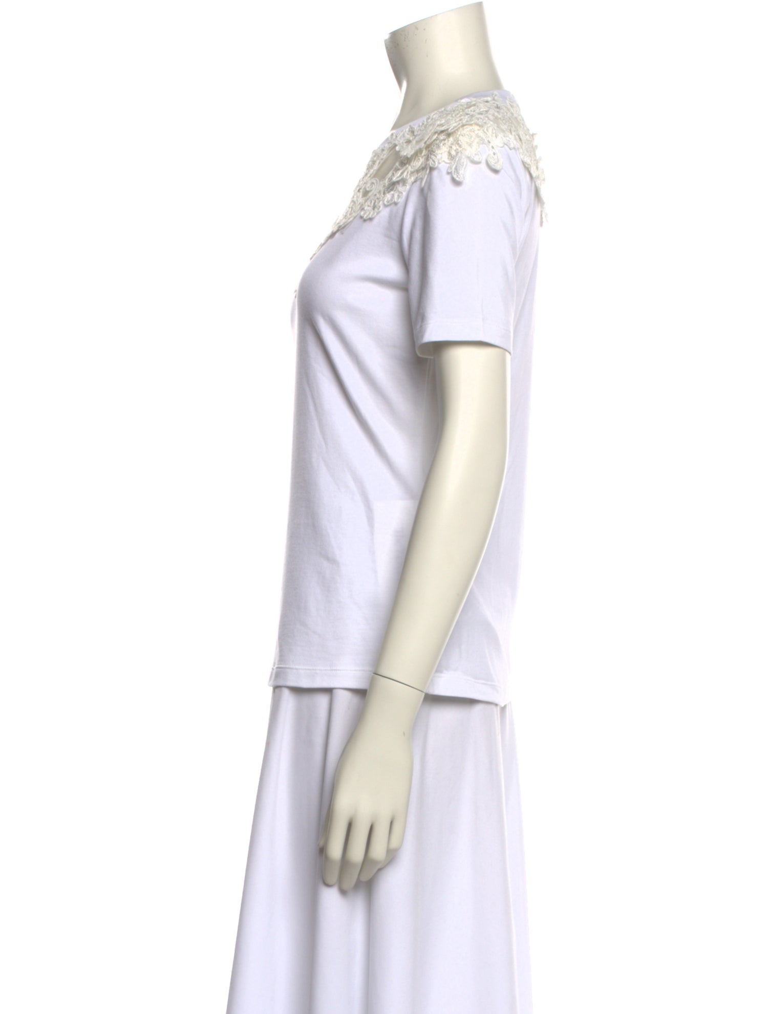 Ermanno Scervino Crew Neck Short Sleeve Top