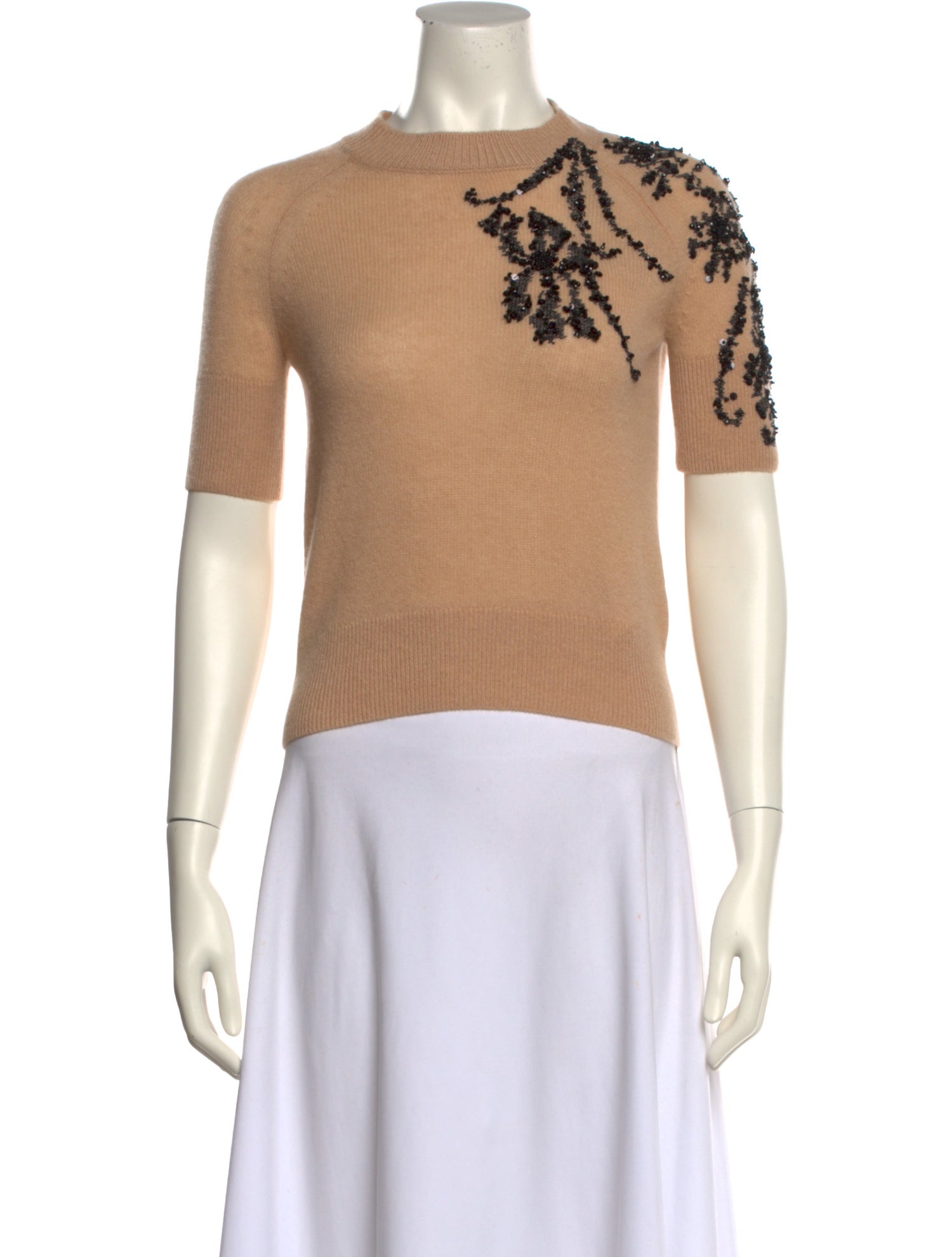 Ermanno Scervino Cashmere Graphic Print Sweater