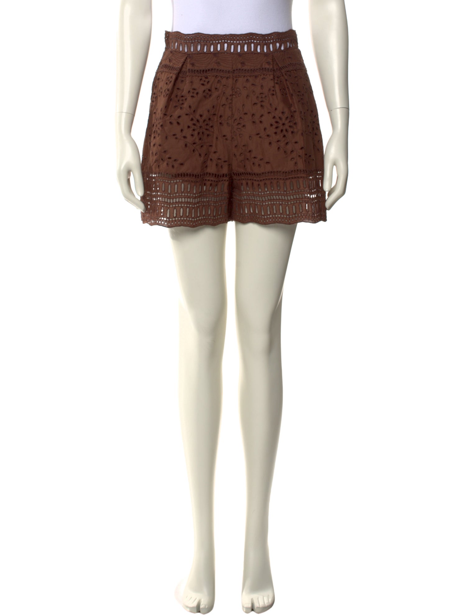 Ermanno Scervino Eyelet Mini Shorts