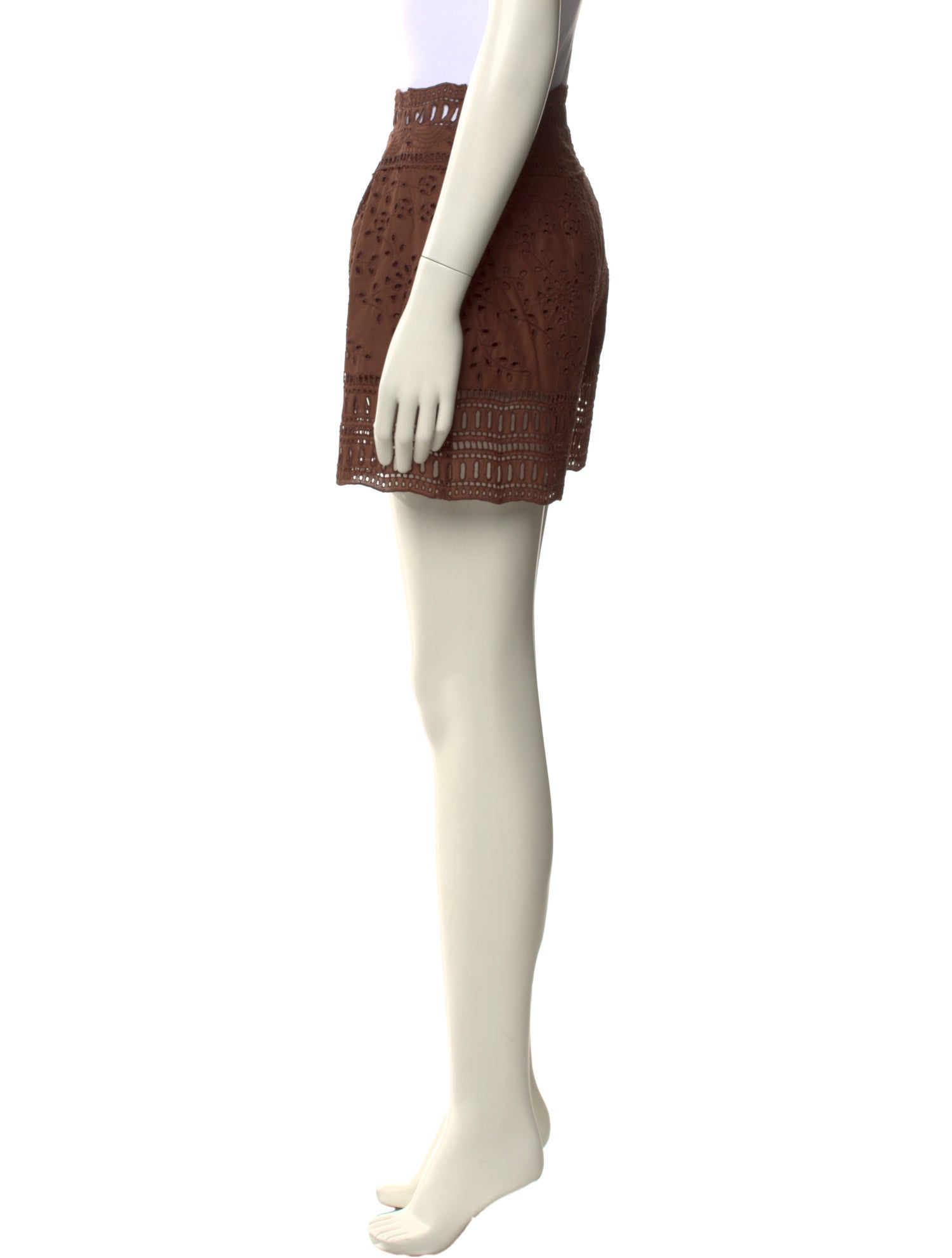 Ermanno Scervino Eyelet Mini Shorts