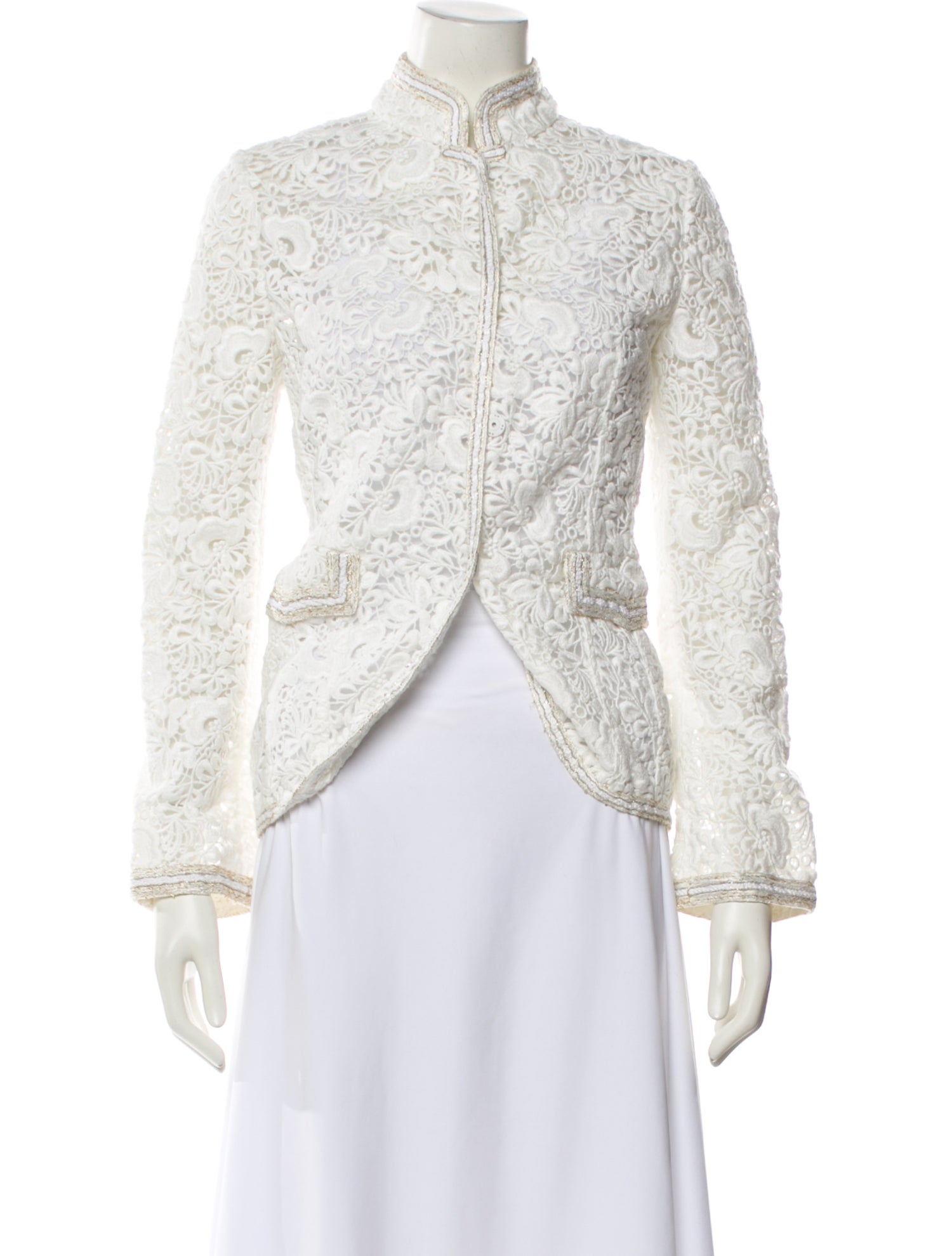 Ermanno Scervino Tweed Pattern Evening Jacket
