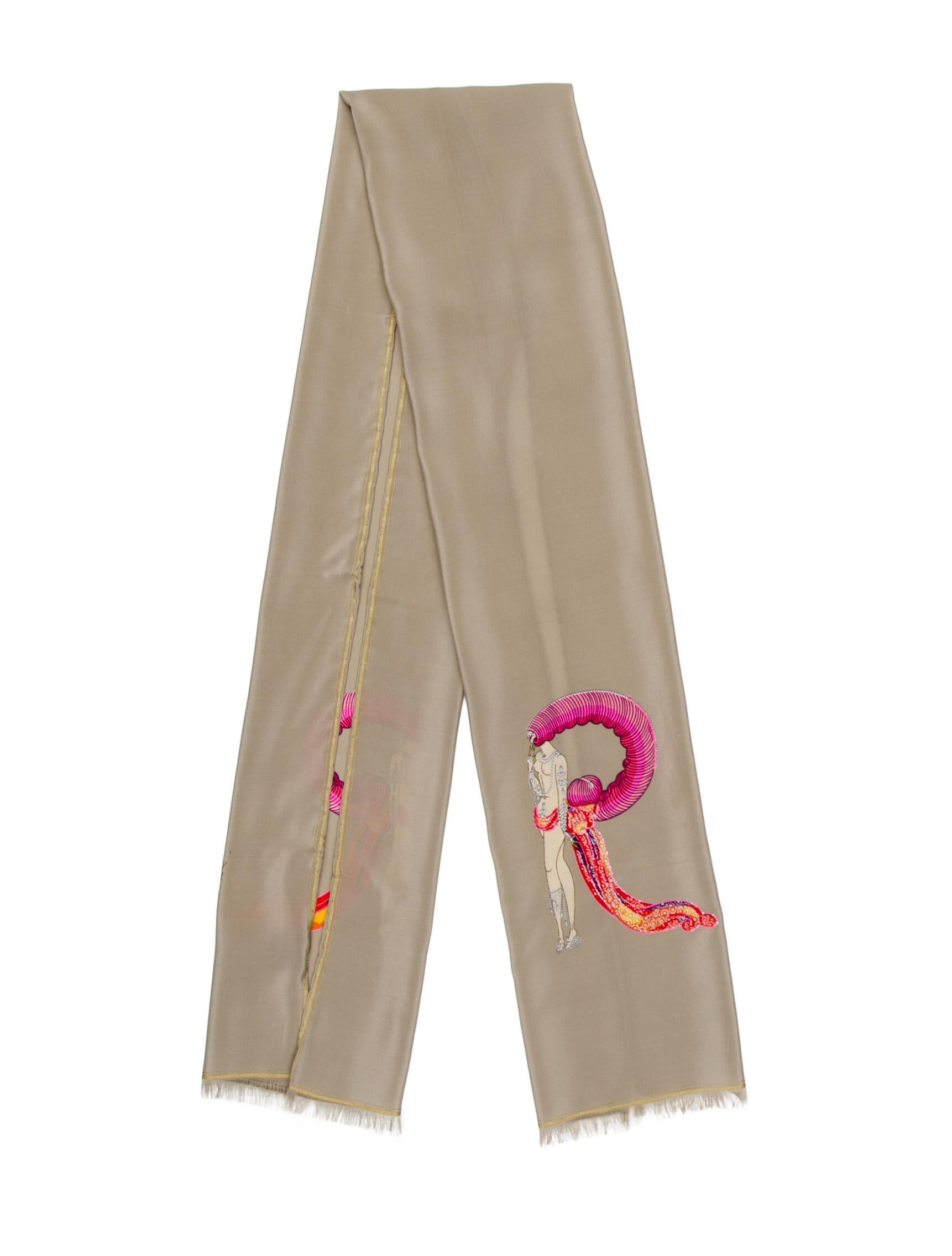 Erté Silk Printed Scarf