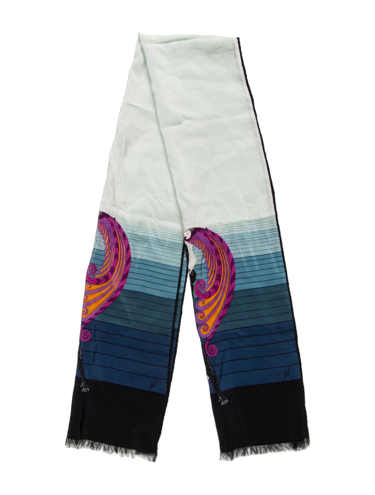 Erté Silk Printed Scarf