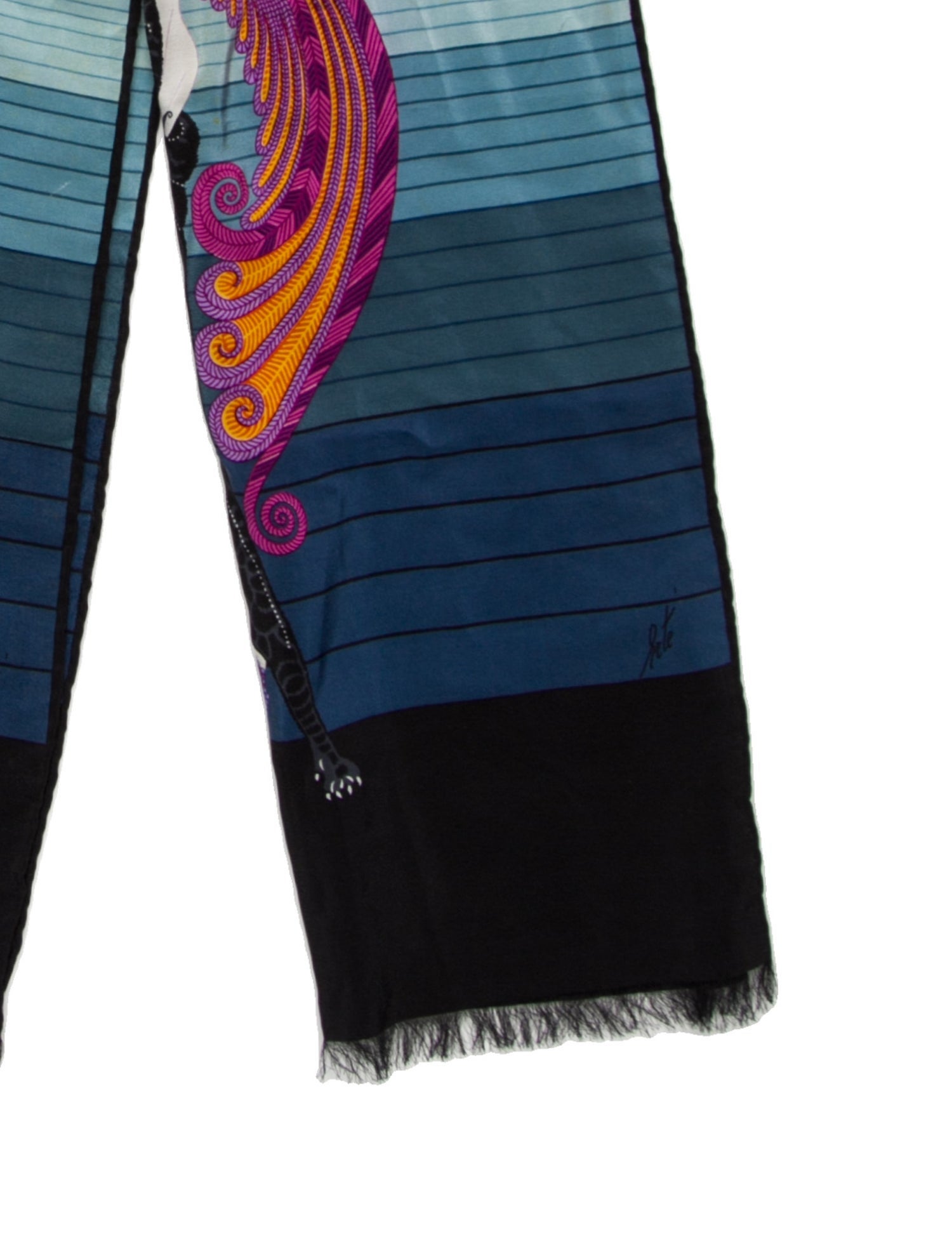 Erté Silk Printed Scarf