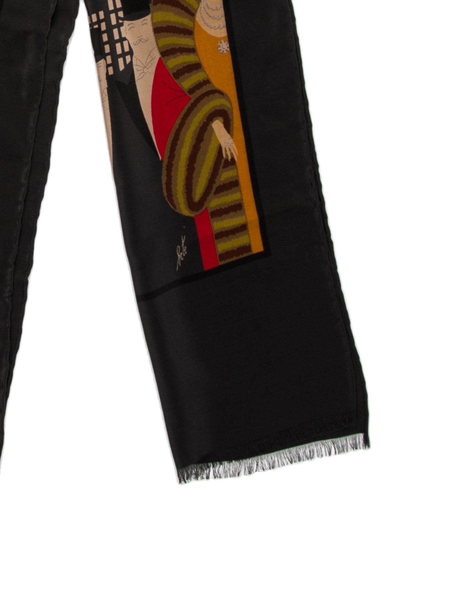Erté Silk Printed Scarf