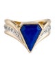 Erté Two-Tone Lapis Lazuli and Diamond Circe Ring