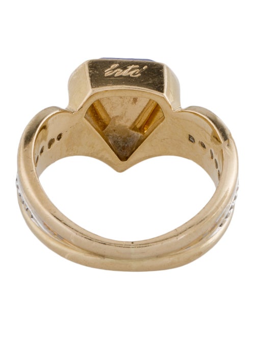 Erté Two-Tone Lapis Lazuli and Diamond Circe Ring