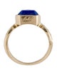 Erté Two-Tone Lapis Lazuli and Diamond Circe Ring