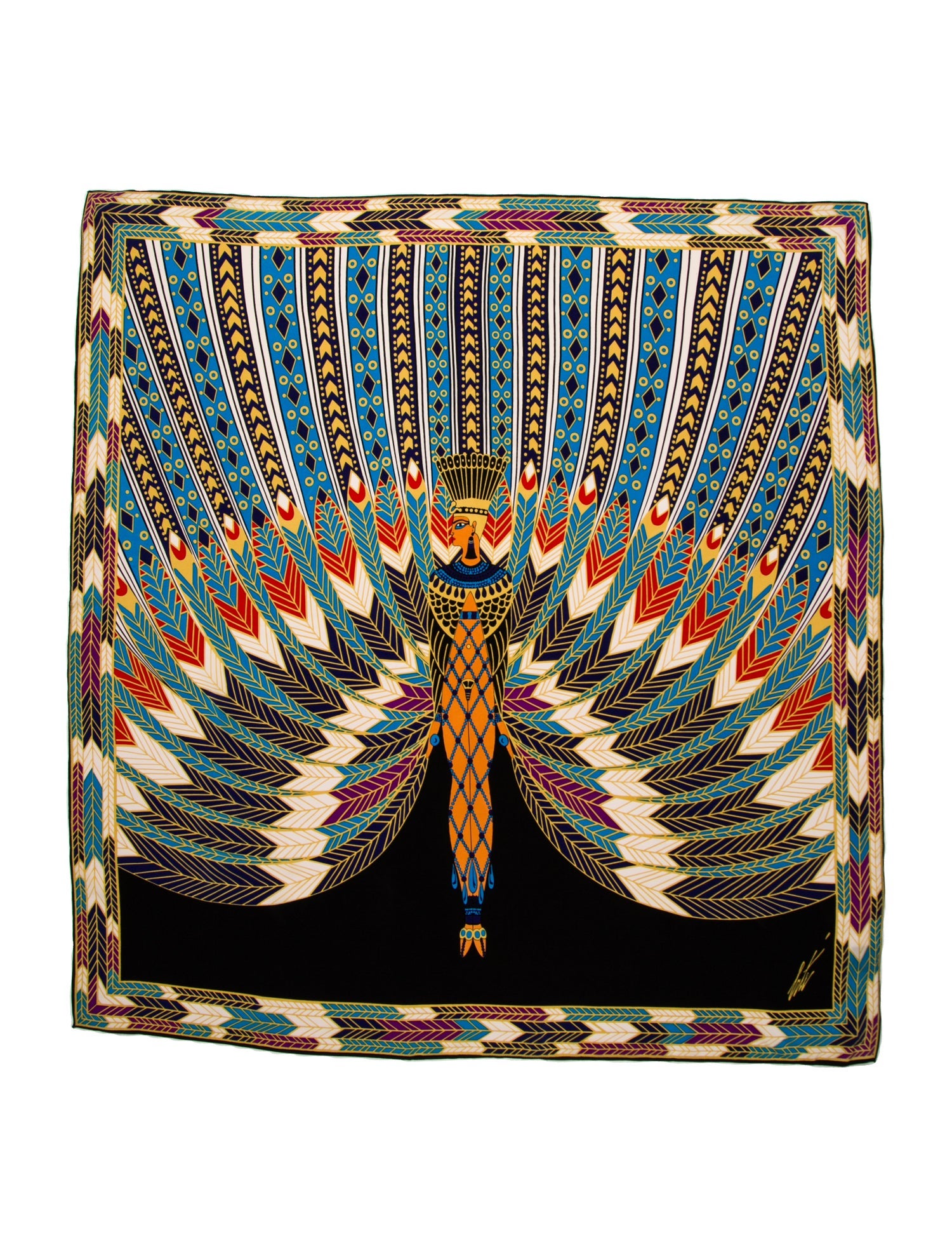Erté Silk Printed Scarf