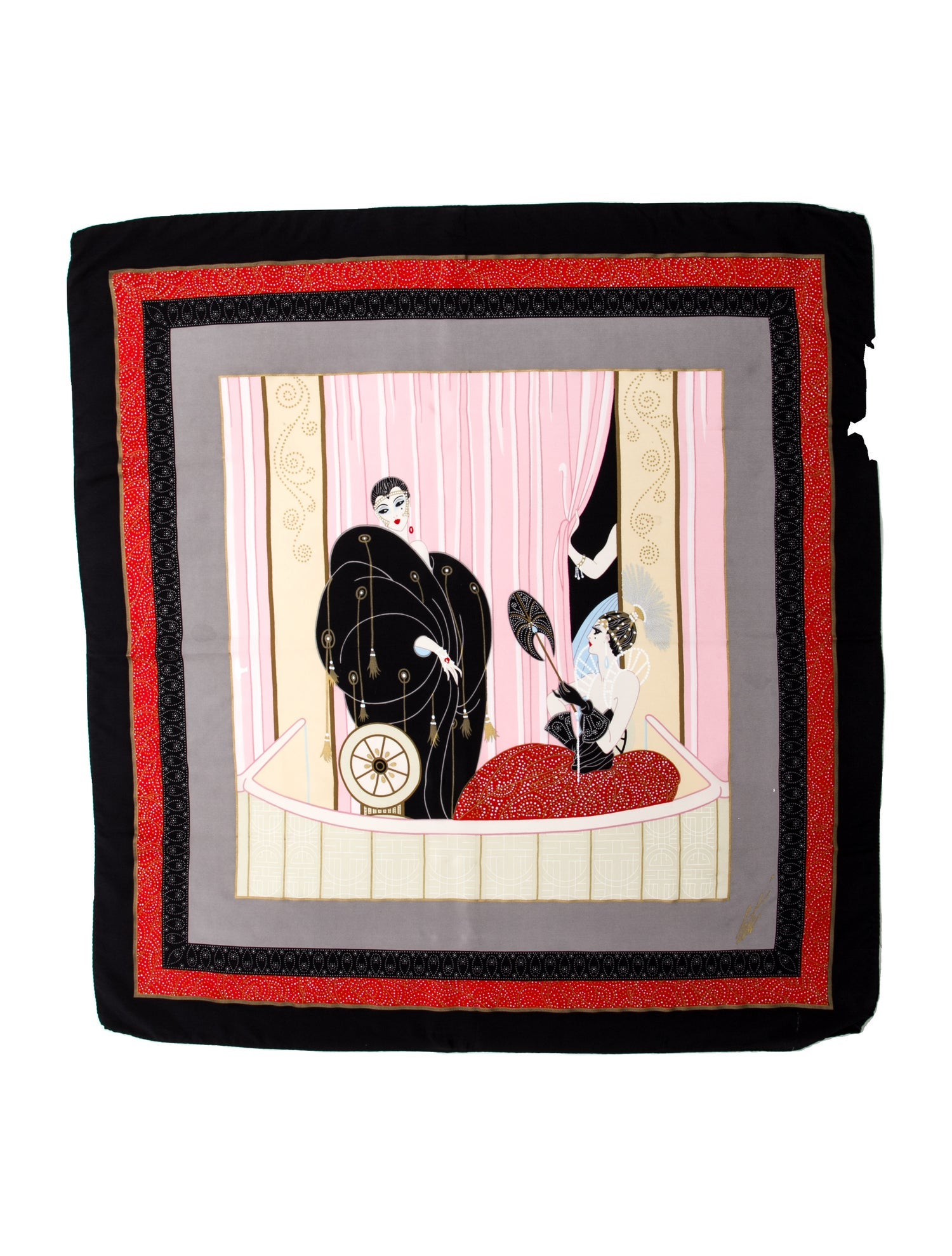 Erté Silk Printed Scarf