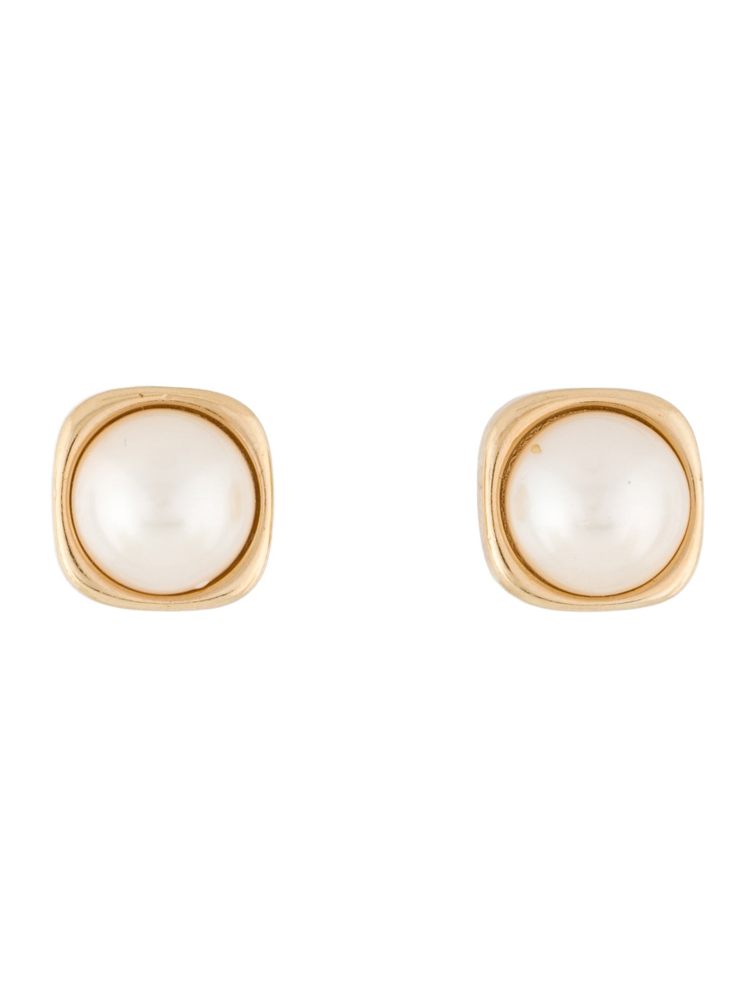 Erwin Pearl Faux Pearl Clip On Stud Earrings