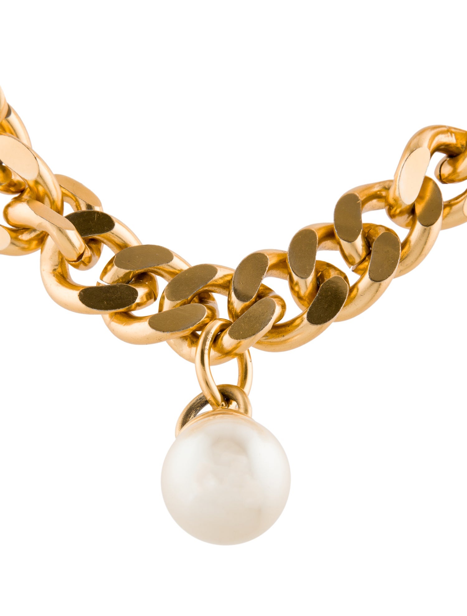 Erwin Pearl Faux Pearl Pendant Chain Necklace