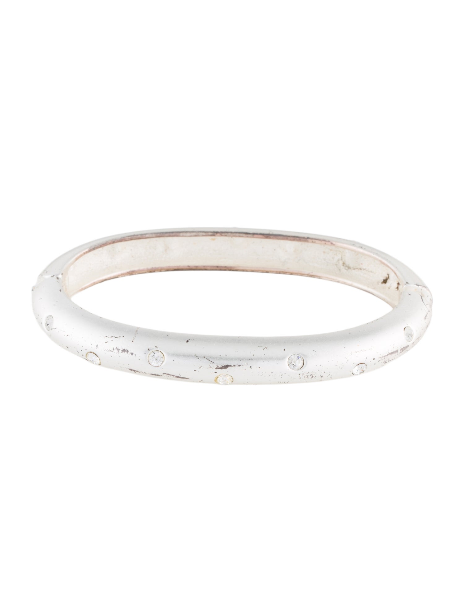 Erwin Pearl Crystal Hinged Bangle Bracelet