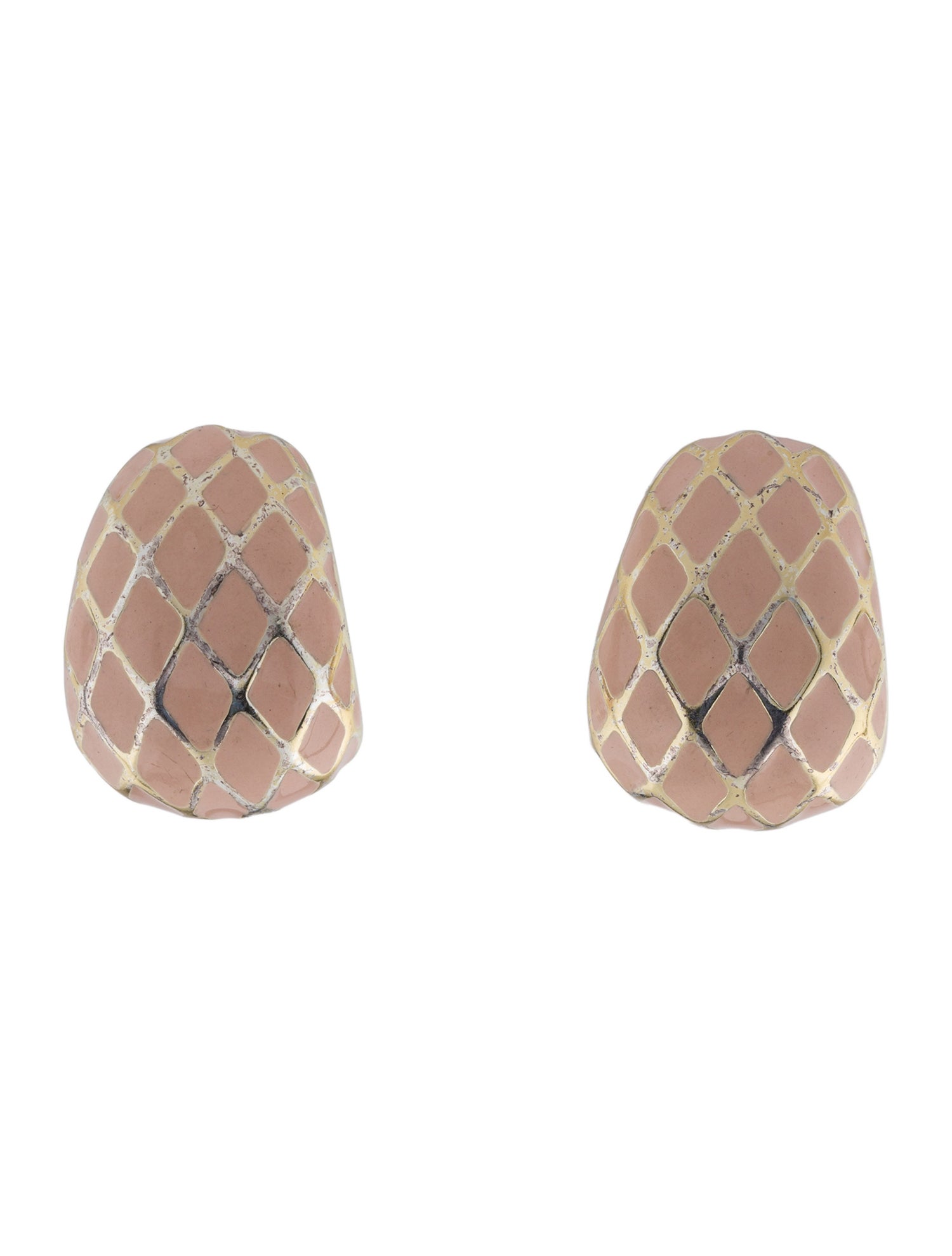 Erwin Pearl Enamel Clip-On Earrings