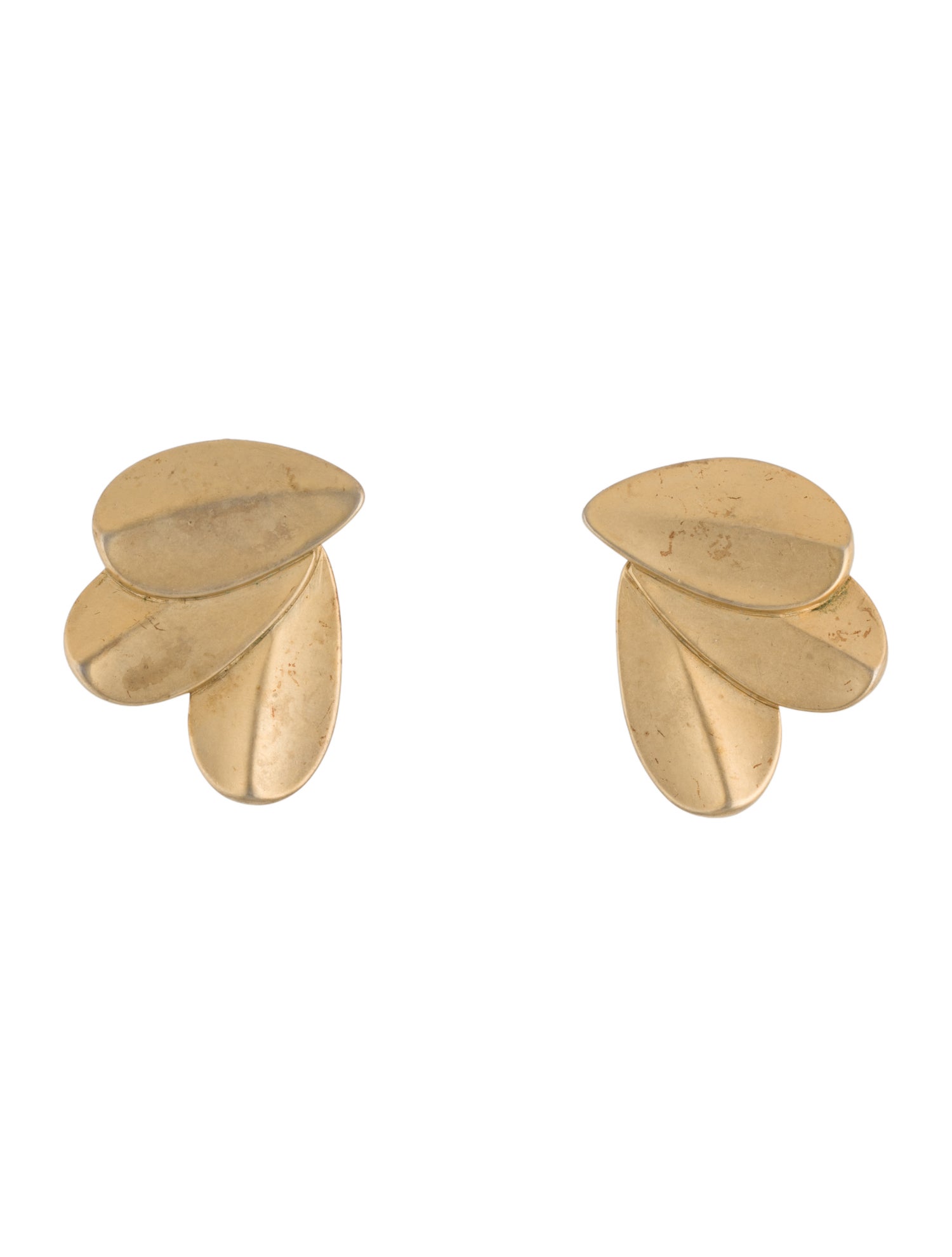 Erwin Pearl Clip On Leaf Earrings