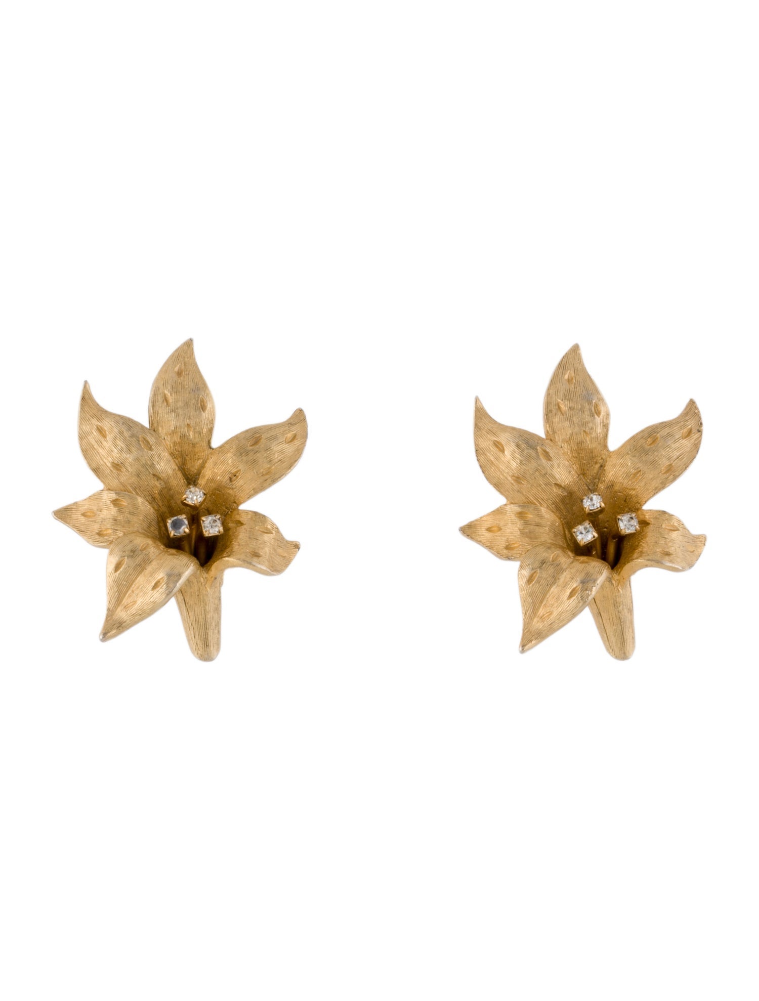 Erwin Pearl Crystal Flower Clip-On Earrings