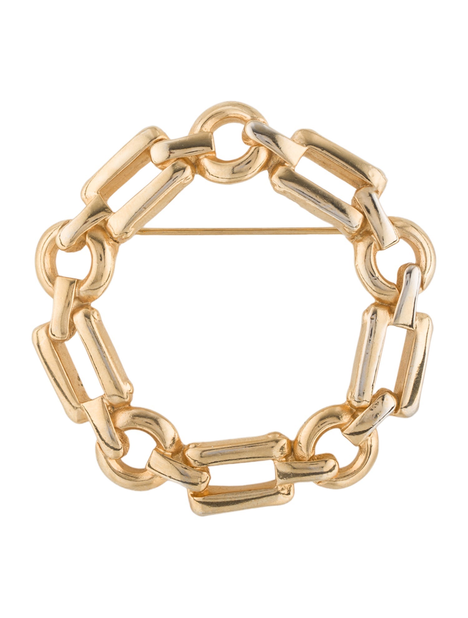 Erwin Pearl Circle Link Brooch