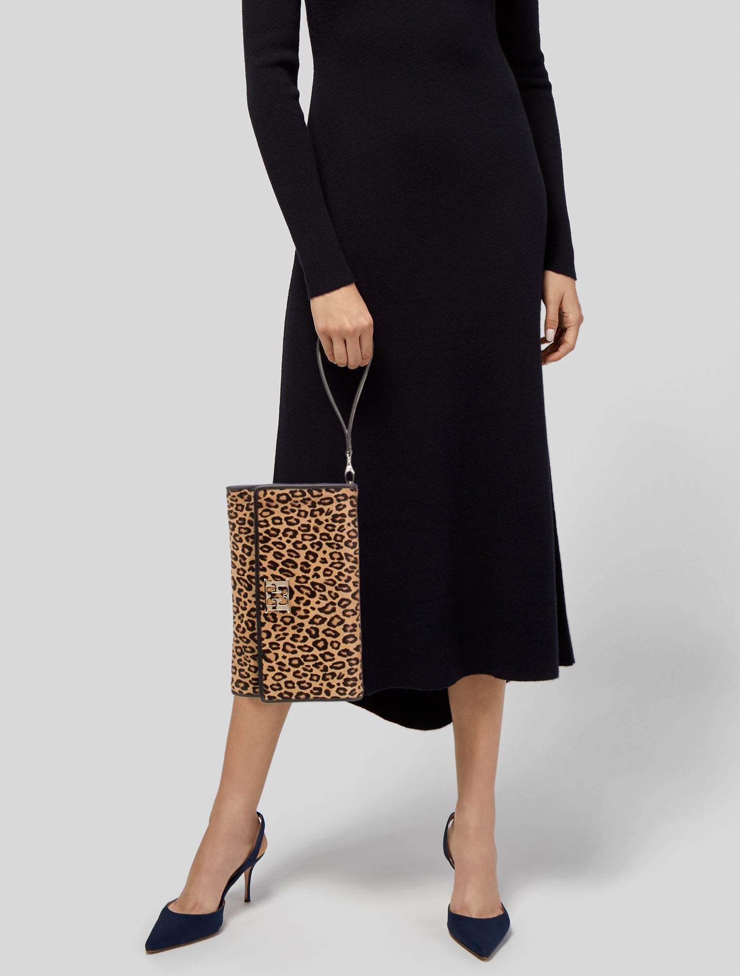 Escada Pony Hair Clutch Bag Neutrals Clutches, Handbags ESC117210