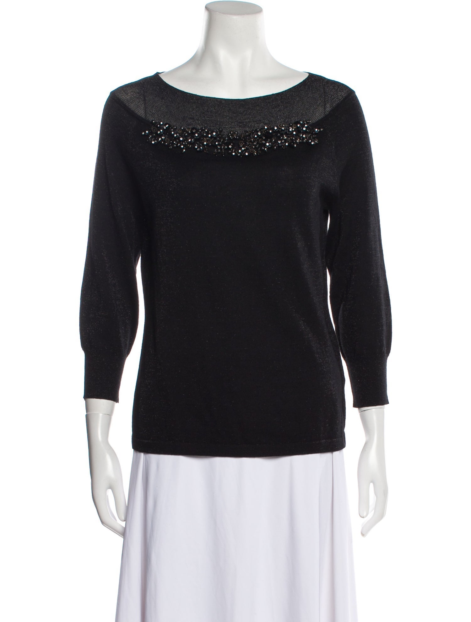 Escada Sweater Black Knitwear, Clothing ESC121916 The RealReal
