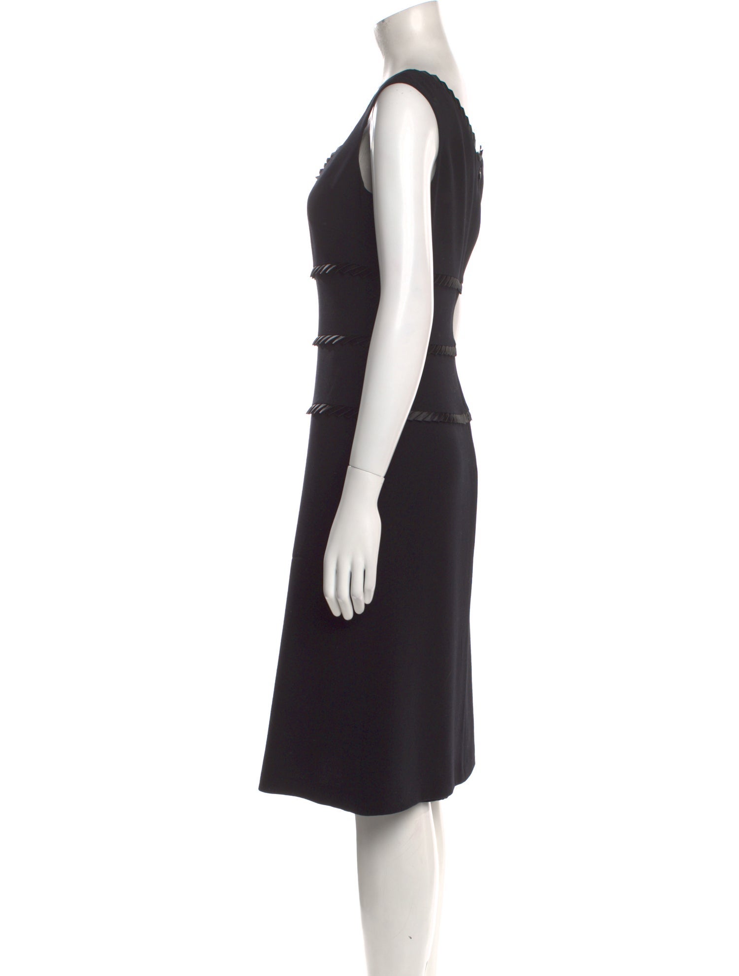 Escada Scoop Neck Midi Length Dress