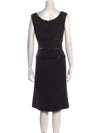 Escada Scoop Neck Midi Length Dress