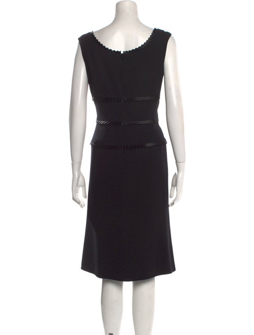 Escada Scoop Neck Midi Length Dress