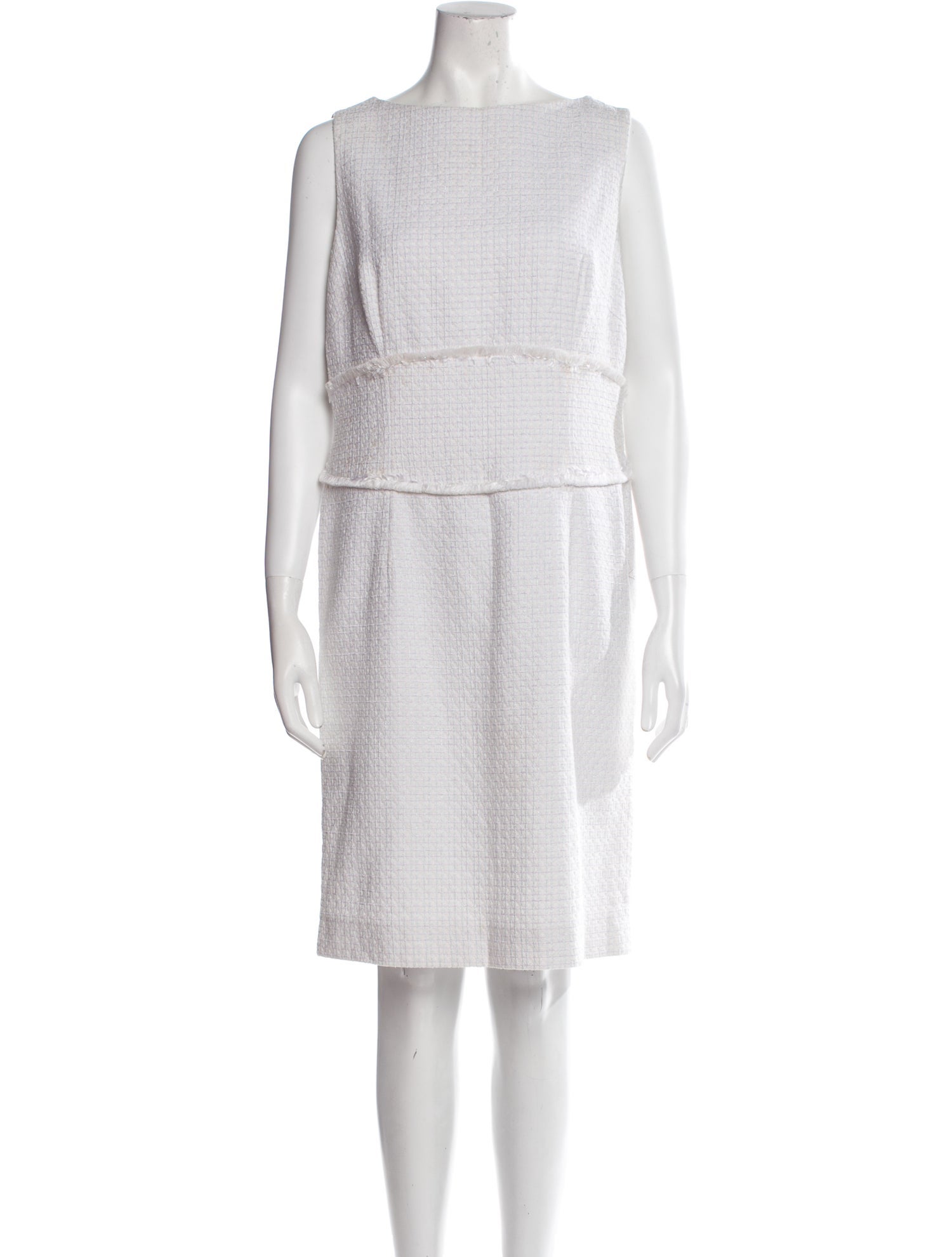 Escada Bateau Neckline Knee-Length Dress