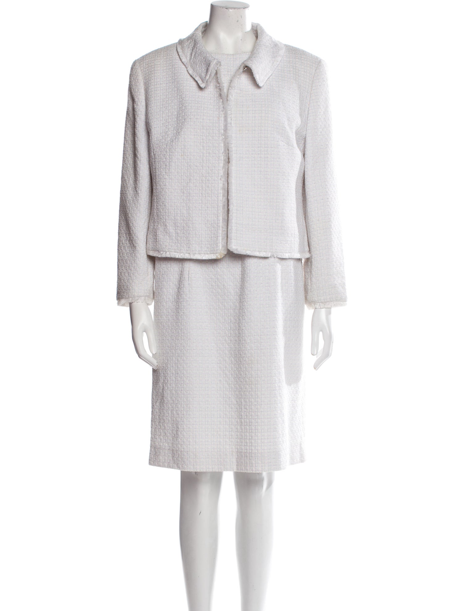 Escada Bateau Neckline Knee-Length Dress