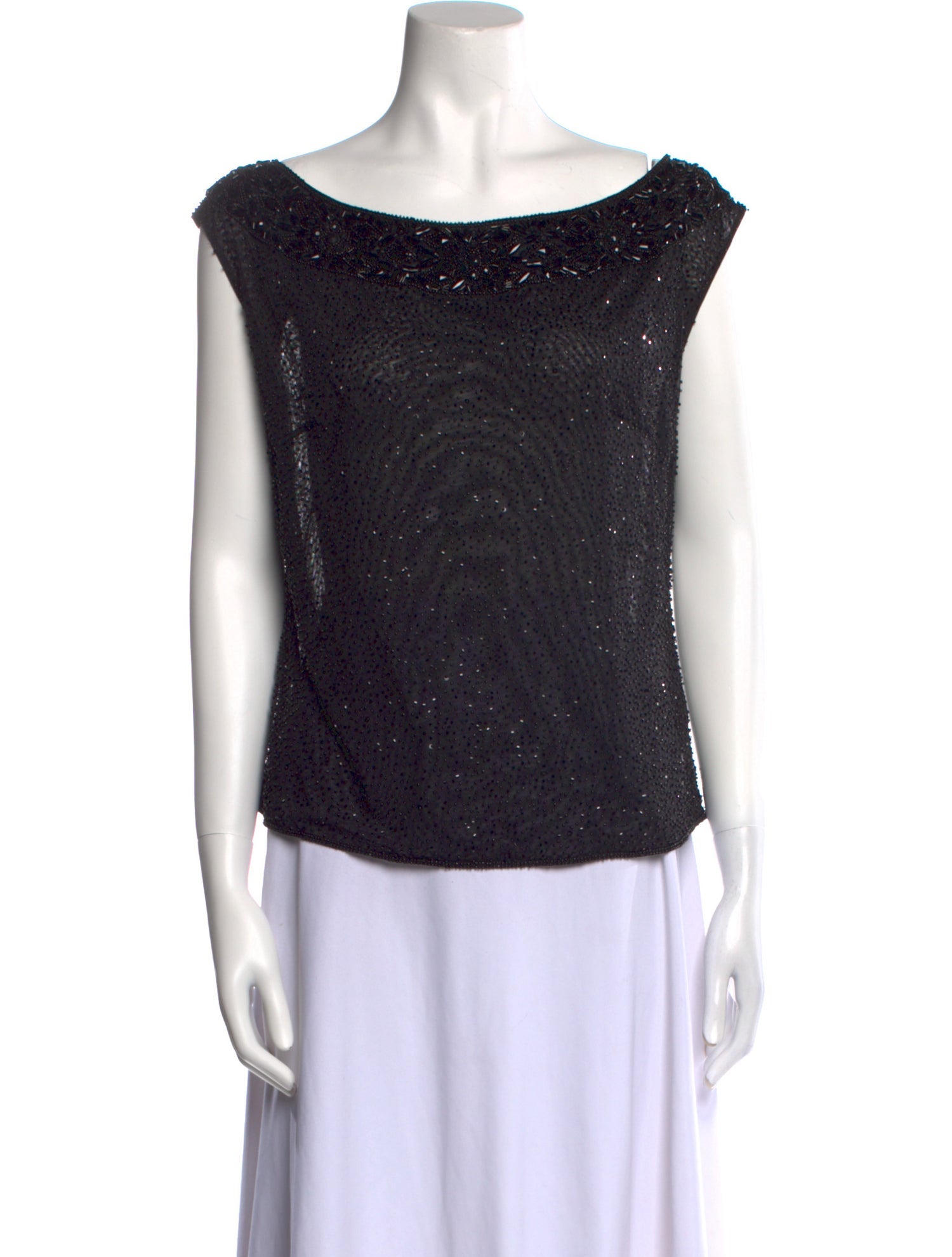 Escada Bateau Neckline Short Sleeve Top