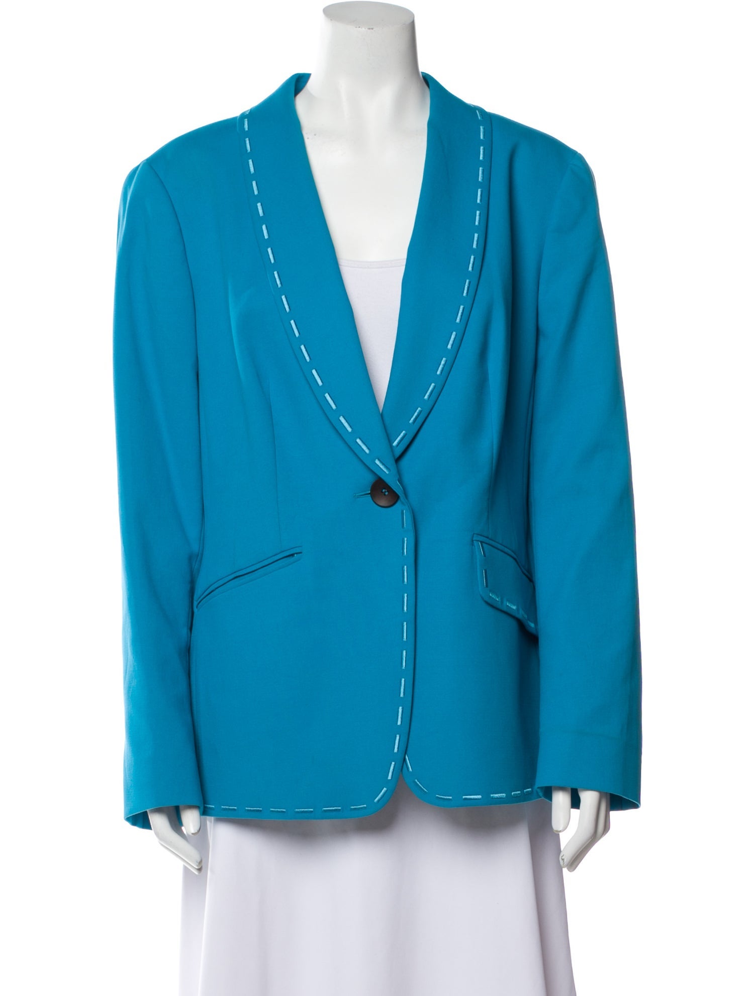 Escada Blazer Blue Jackets, Clothing ESC127752 The RealReal
