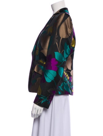 Escada Floral Print Blazer