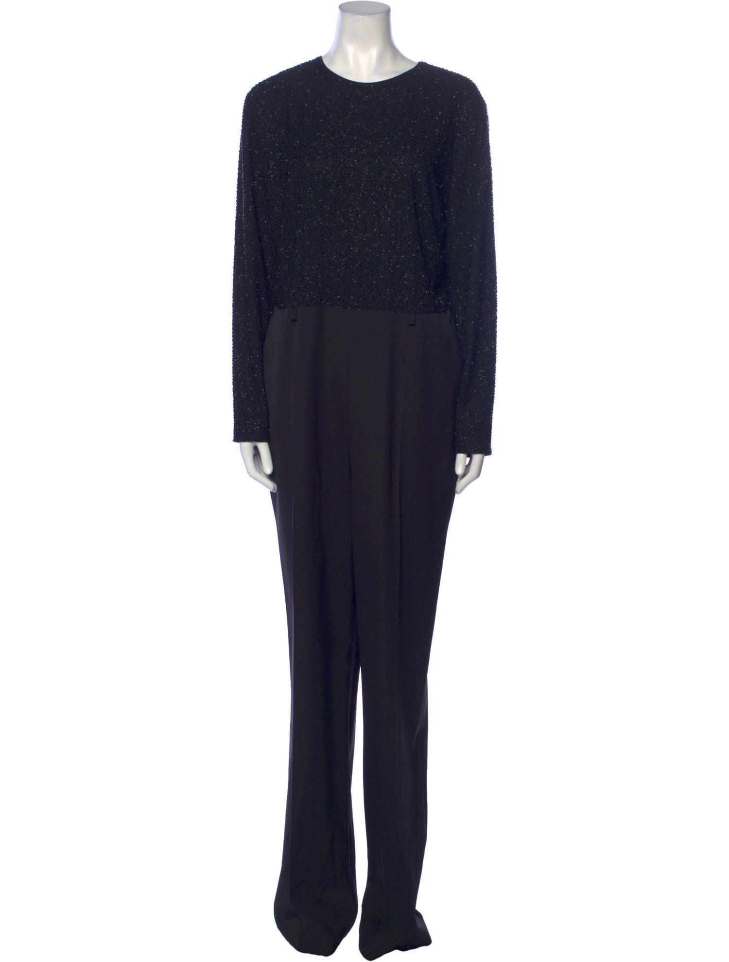 Escada Virgin Wool Crew Neck Jumpsuit