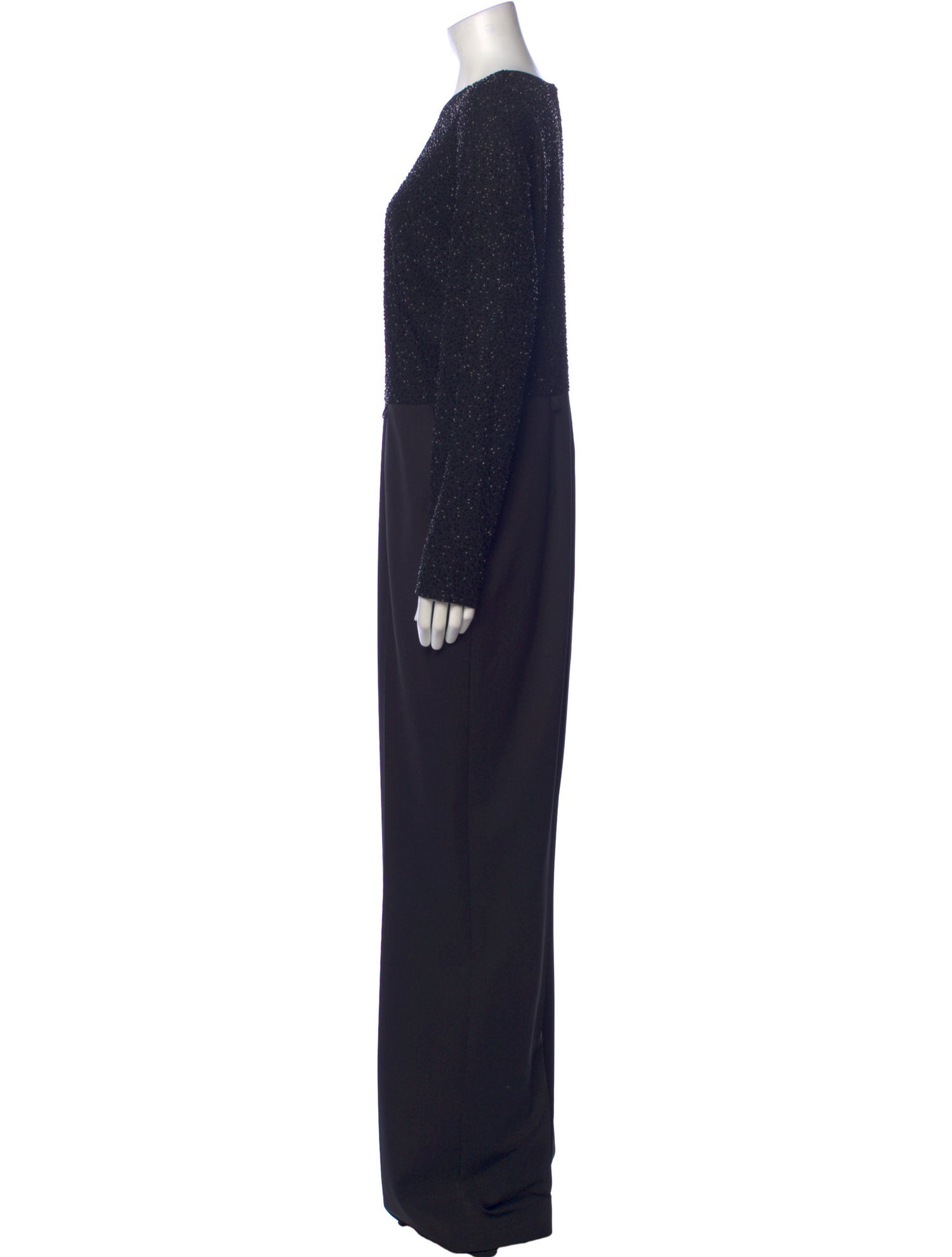 Escada Virgin Wool Crew Neck Jumpsuit